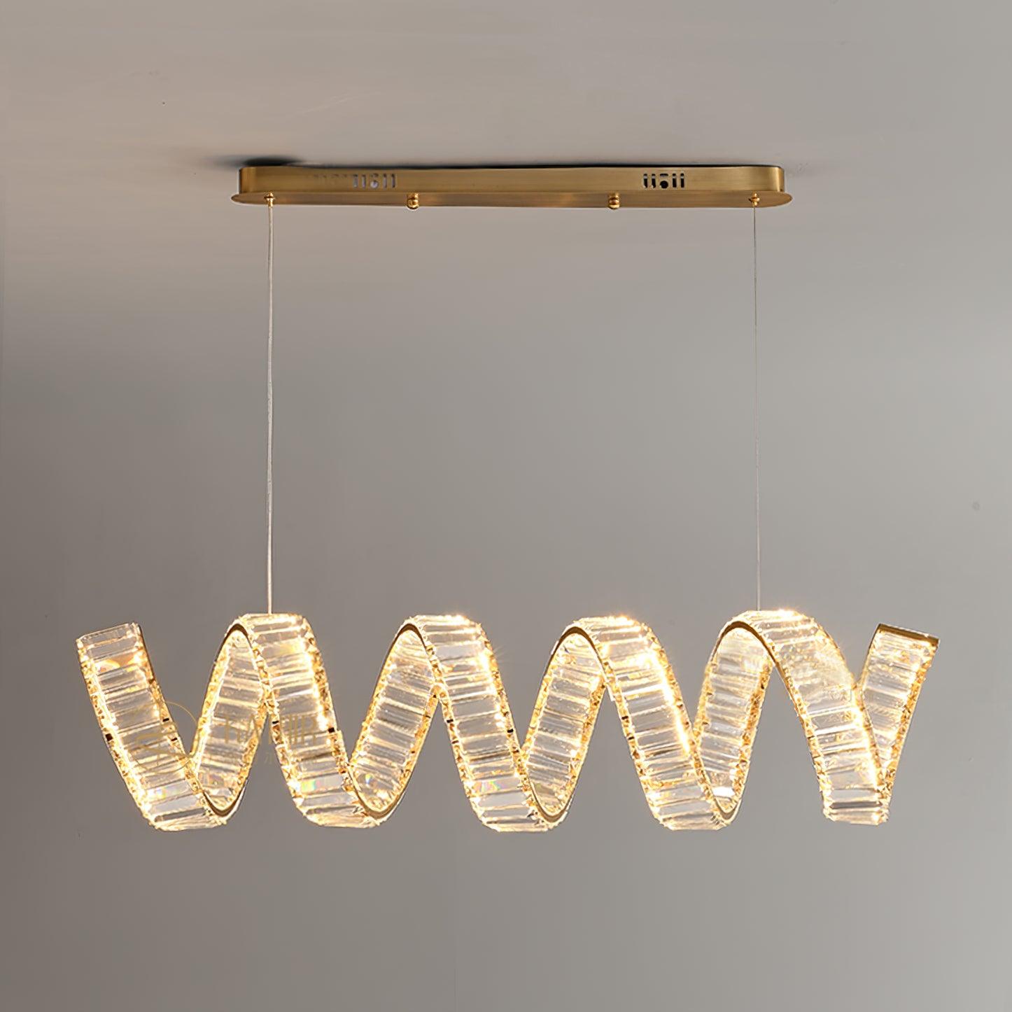 Curved LED Chandelier - Cueteks