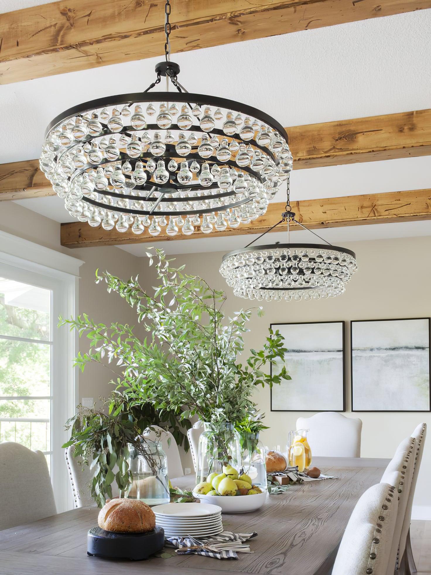 Unique Tiered Crystal Chandelier - Cueteks