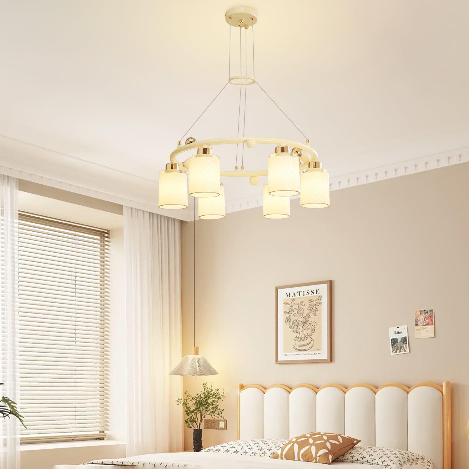 Ring Glass Cup Chandelier - Cueteks