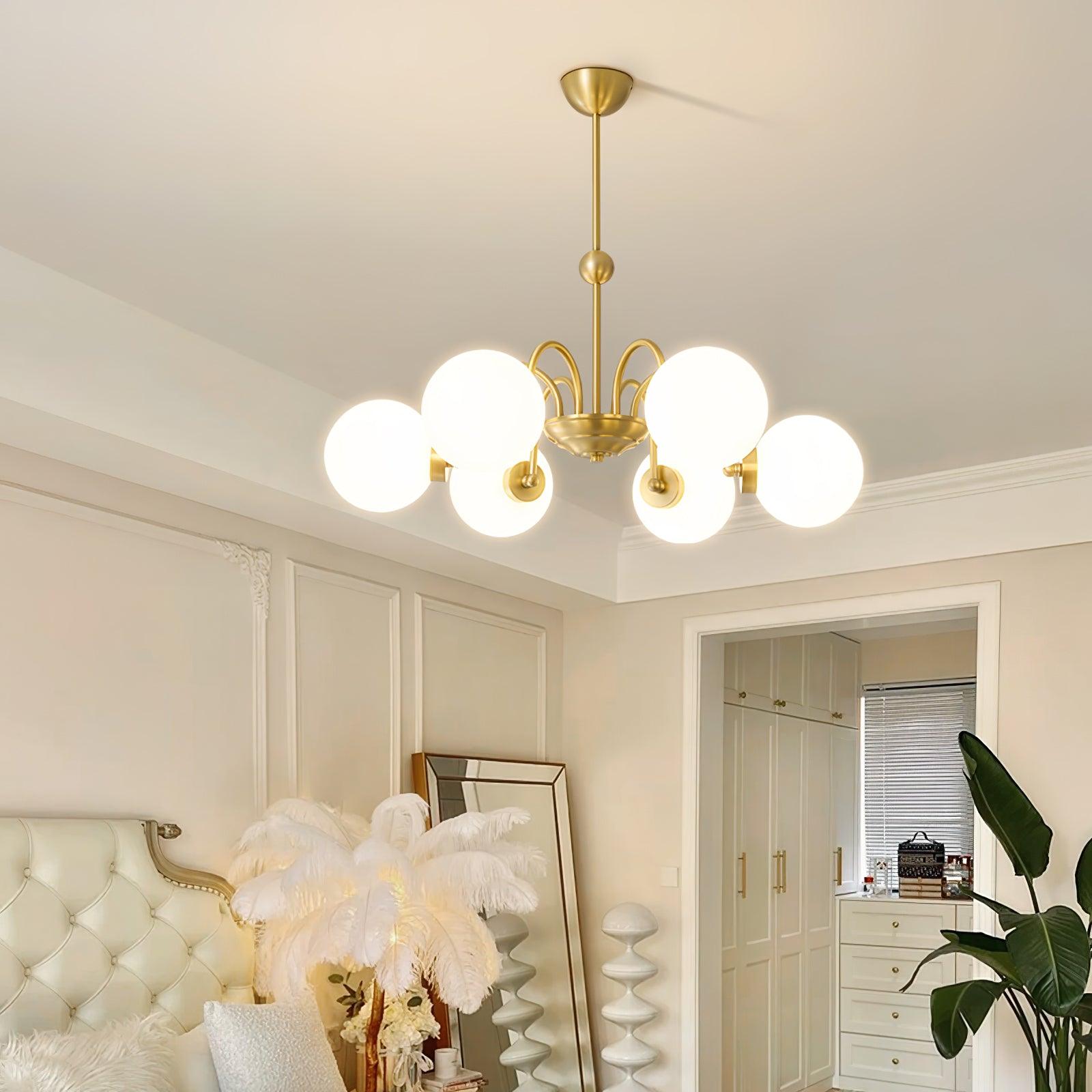 Yisu Brass Chandelier - Cueteks