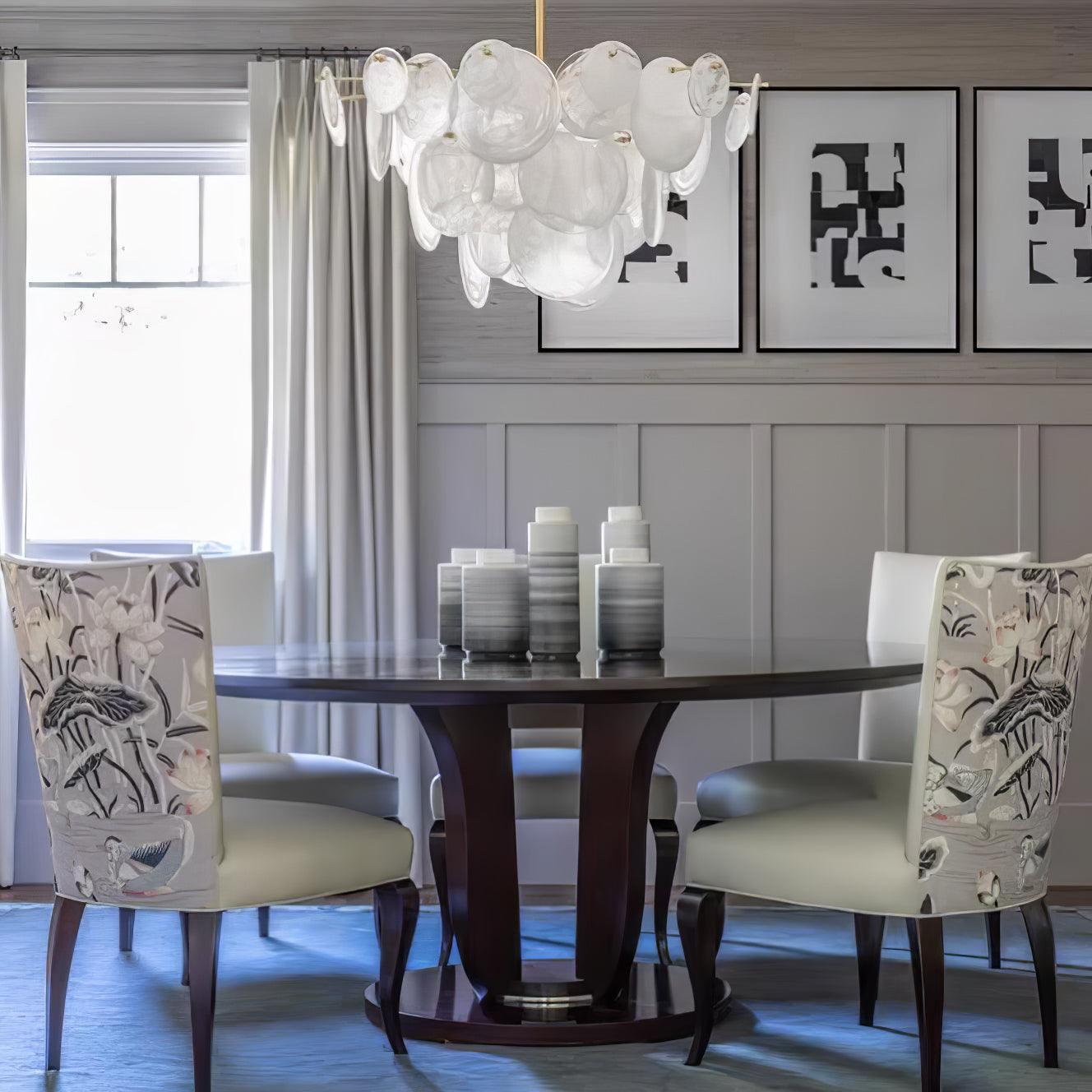 Brass Discs Cascading Chandelier - Cueteks