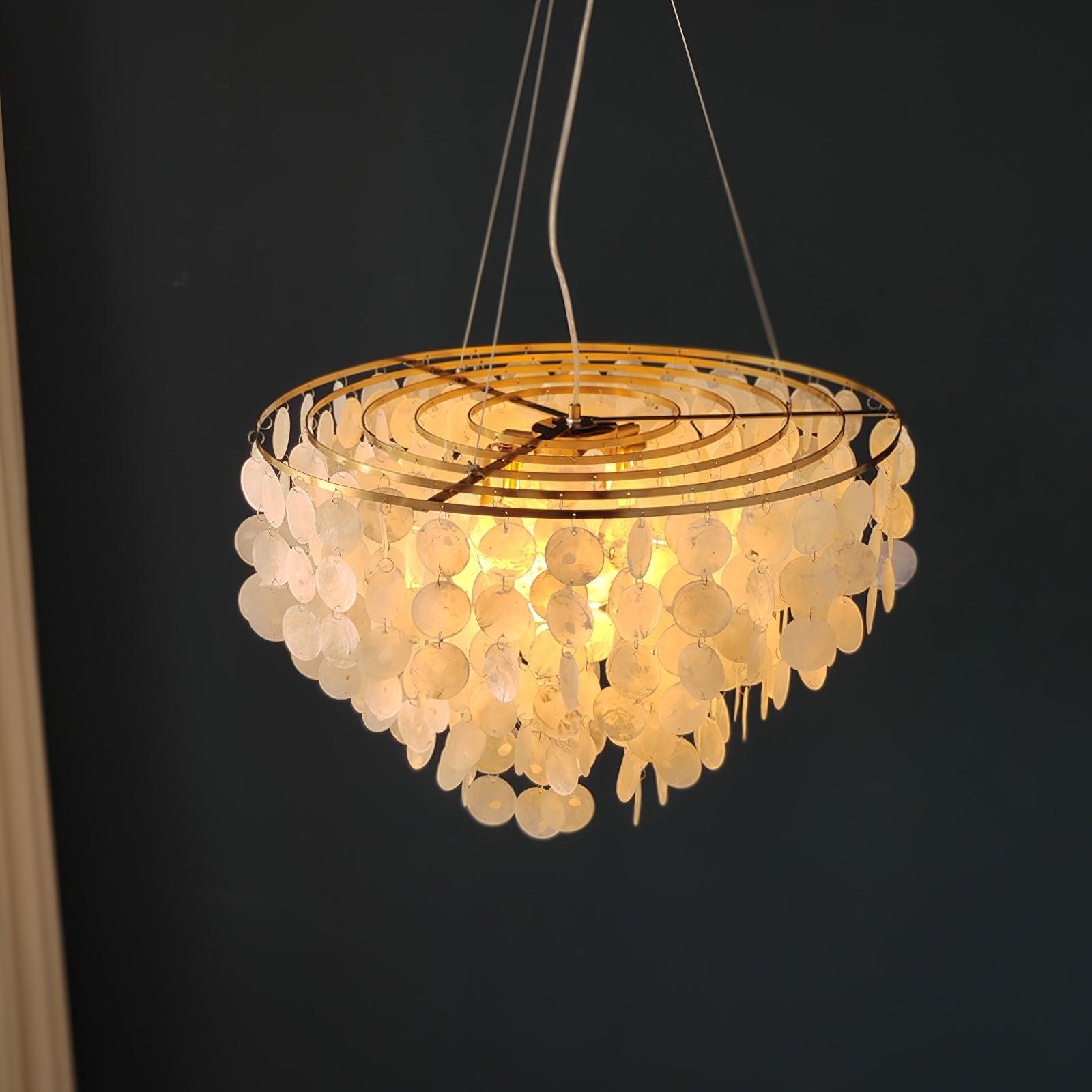 Shell Wind Chime Chandelier - Cueteks