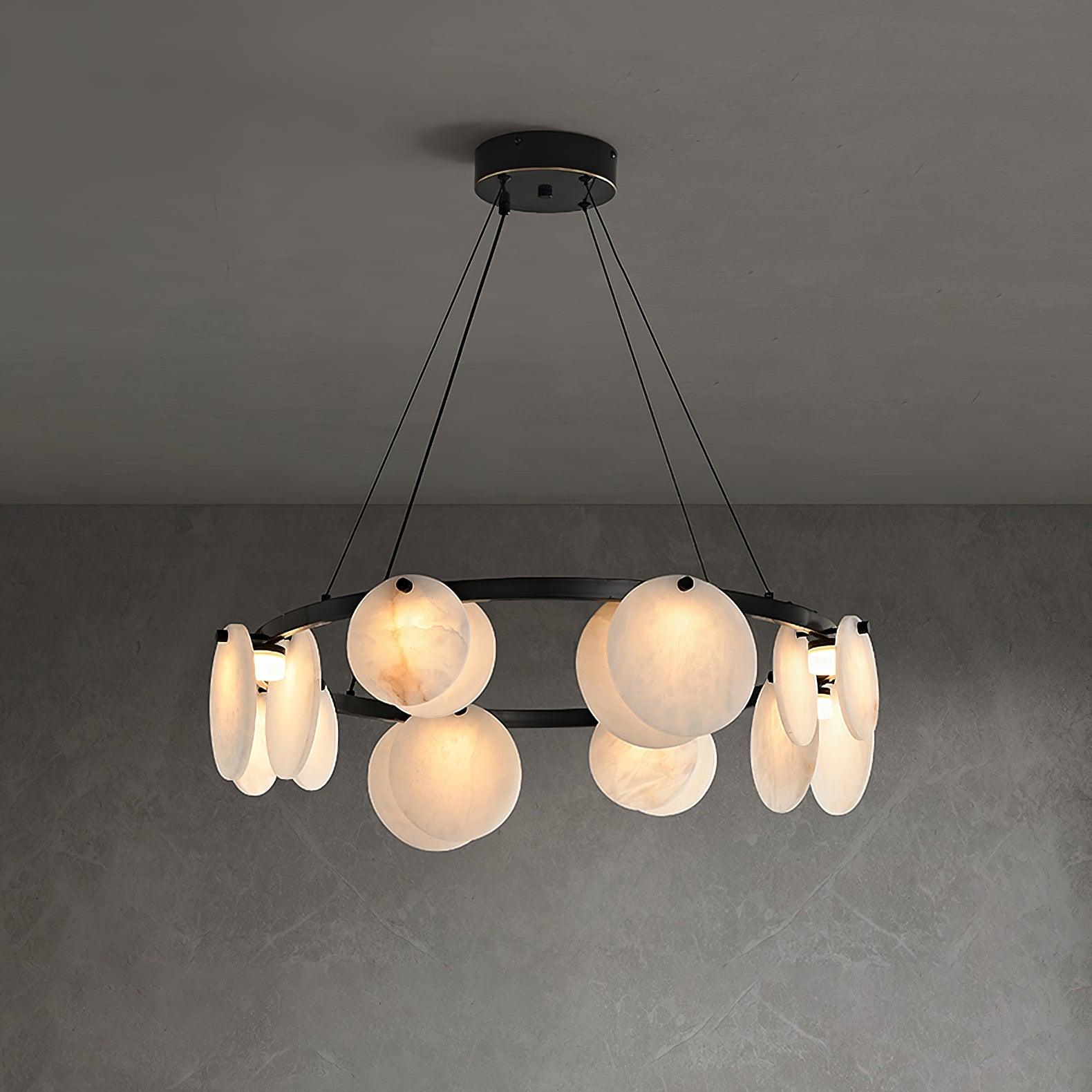 Trinidad Alabaster Chandelier - Cueteks