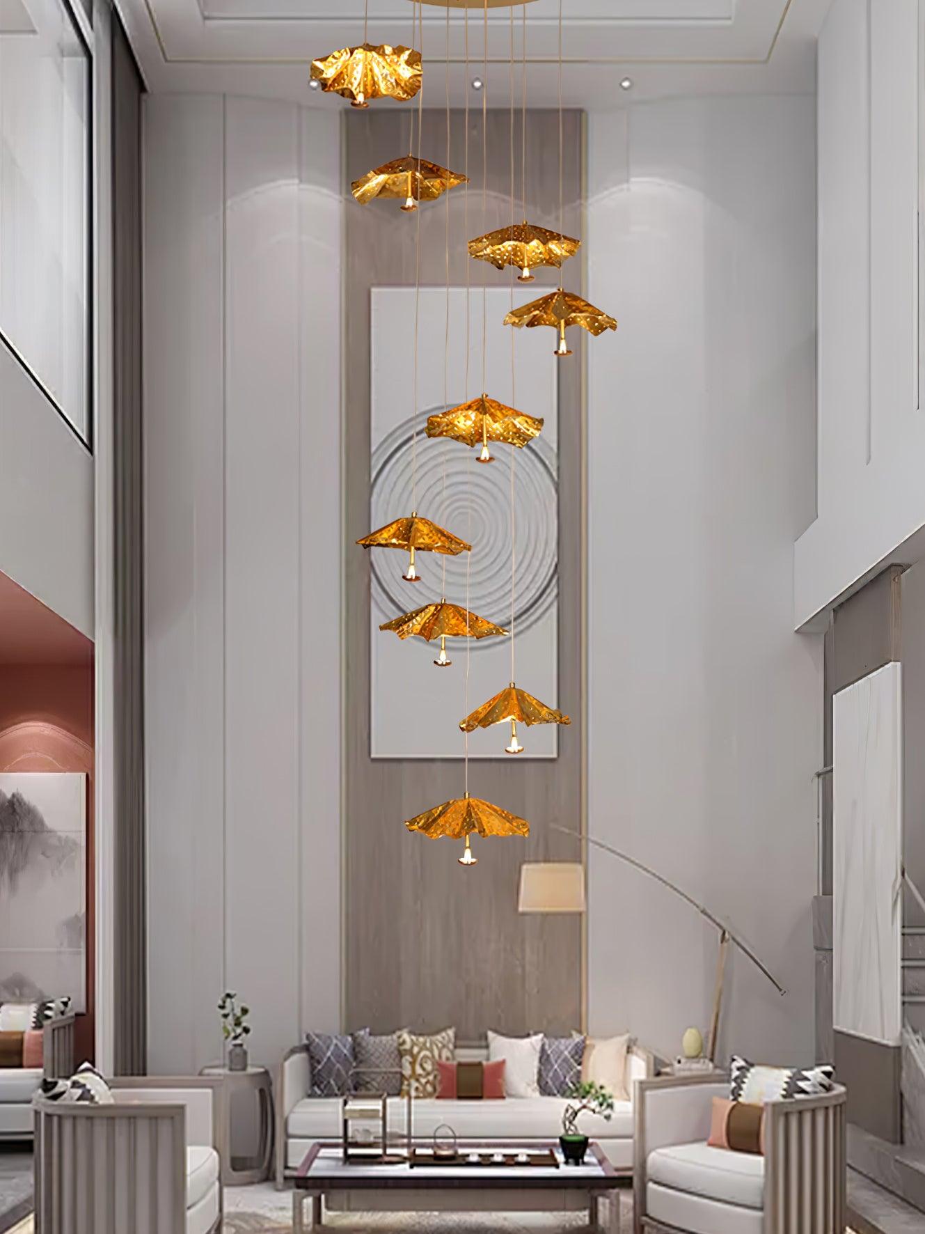 Livra Leaf Chandelier - Cueteks