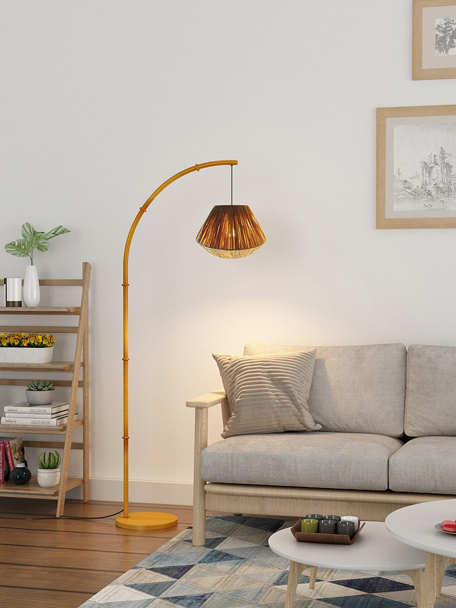 Bamboo Pole Floor Lamp - Cueteks