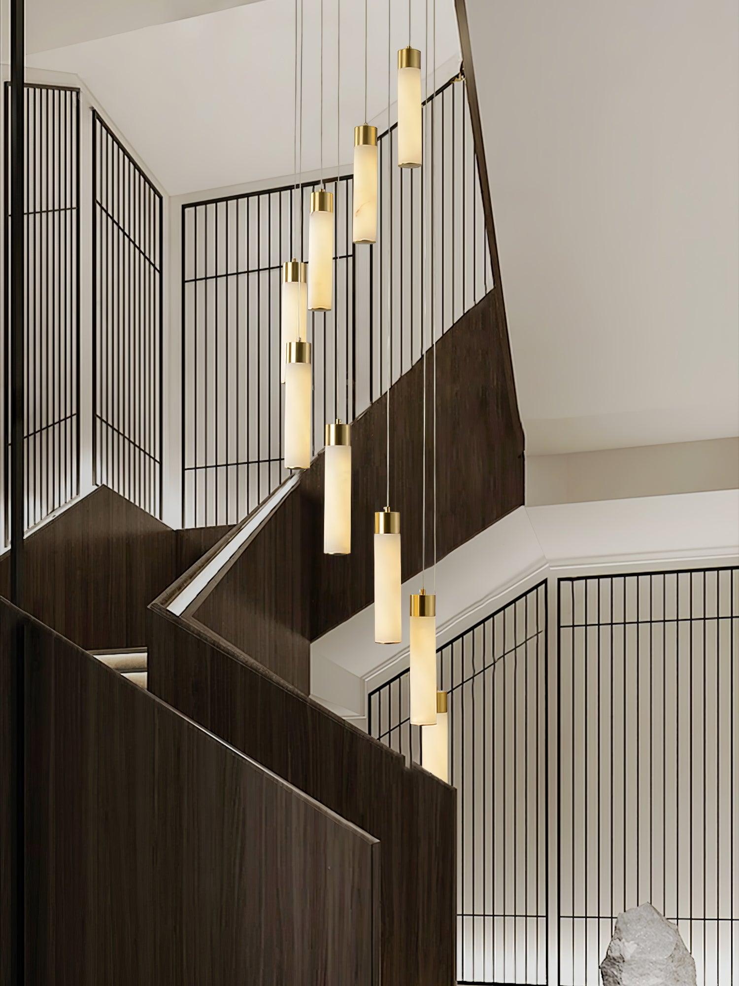 Celestial Alabaster Cascade Chandelier - Cueteks