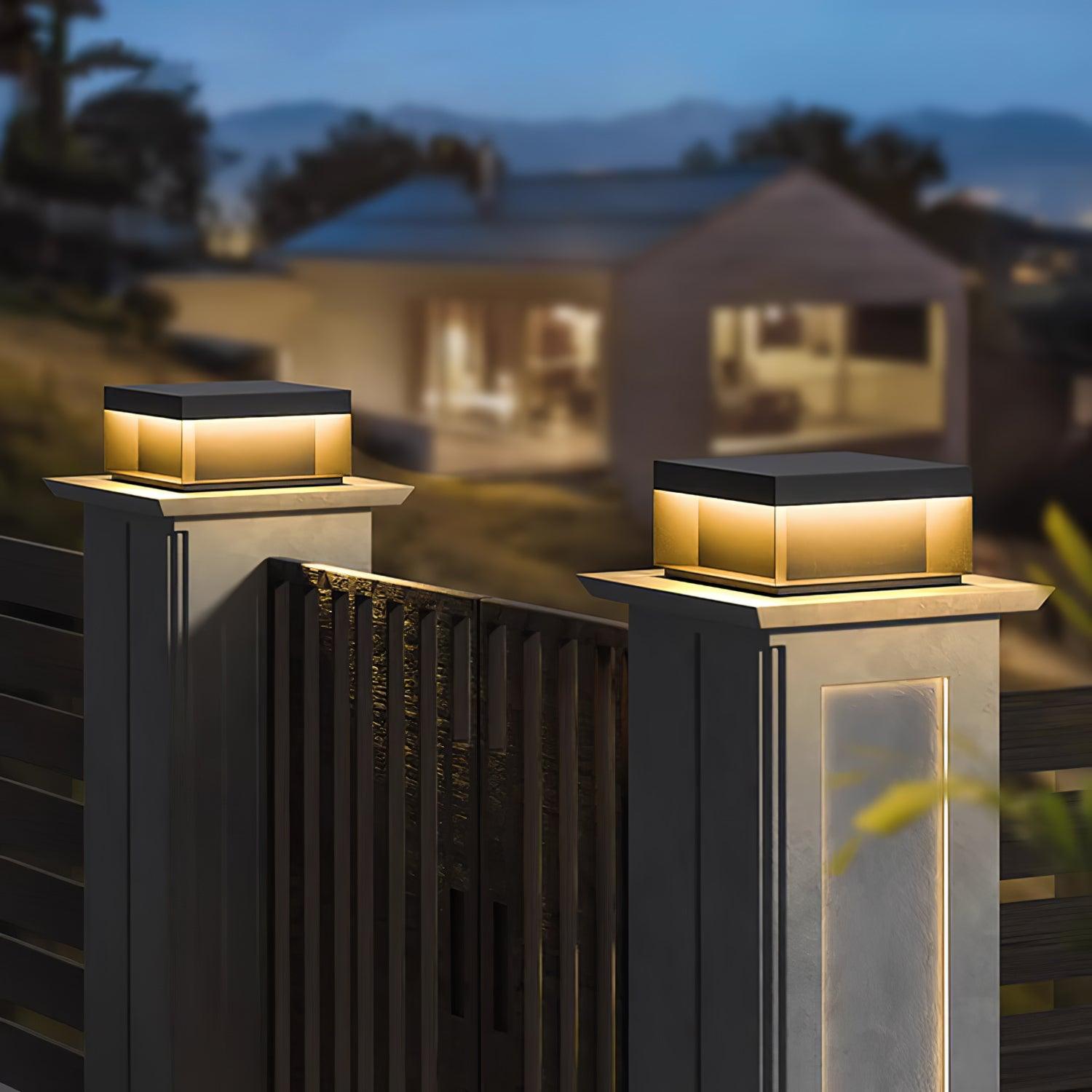 Black Box Outdoor Post Light - Cueteks