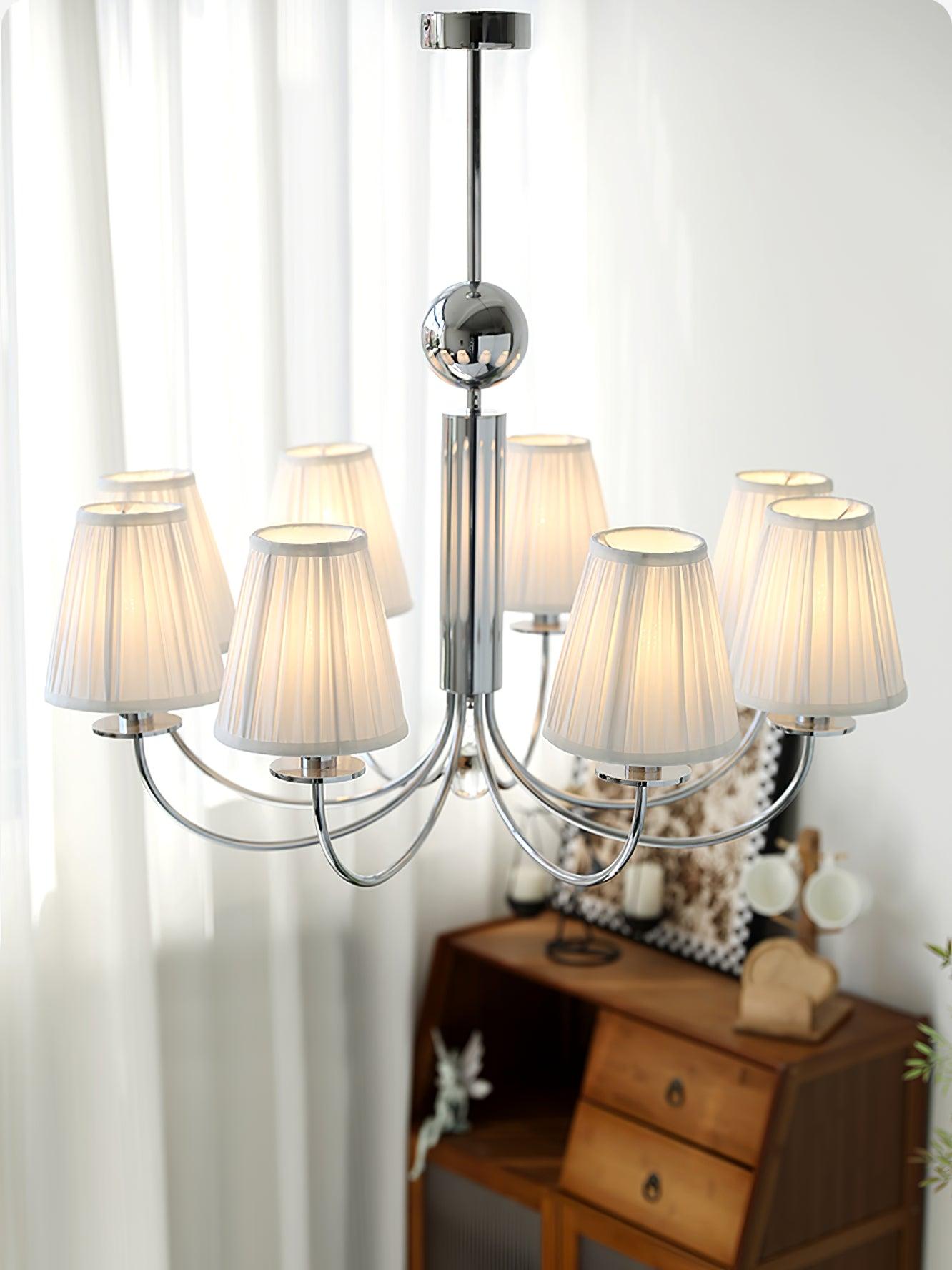 Simplicity Chrome Chandelier - Cueteks
