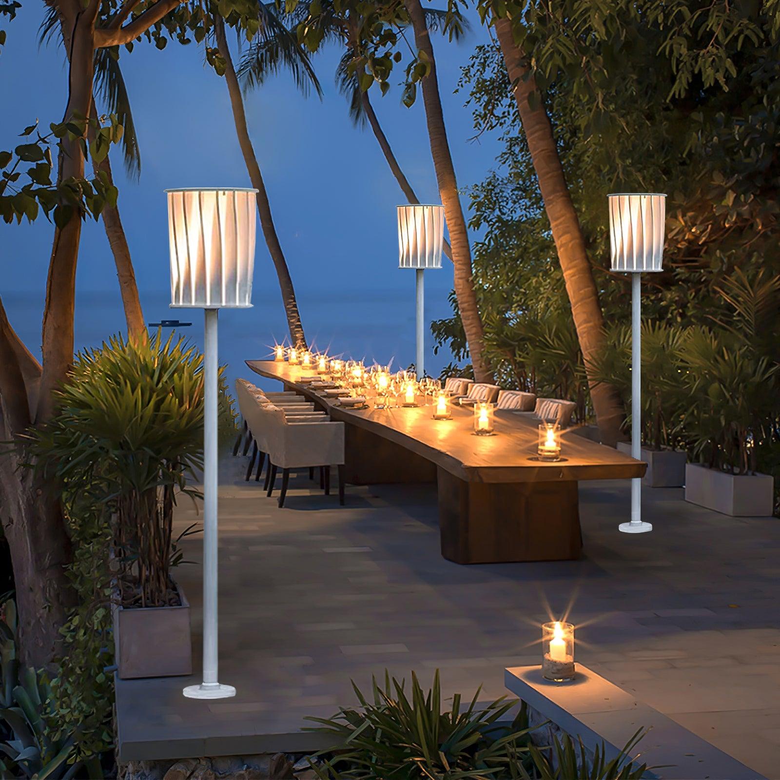 White Column Garden Light - Cueteks