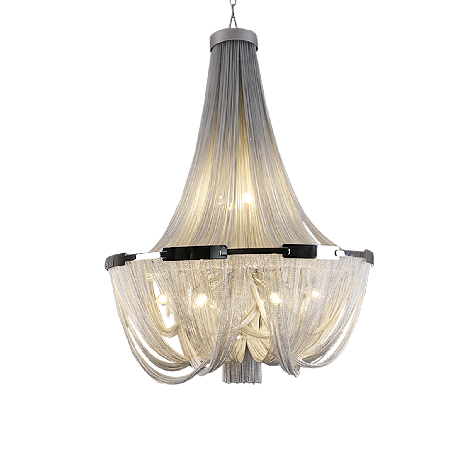 Tassel Aluminum Chain Chandelier - Cueteks