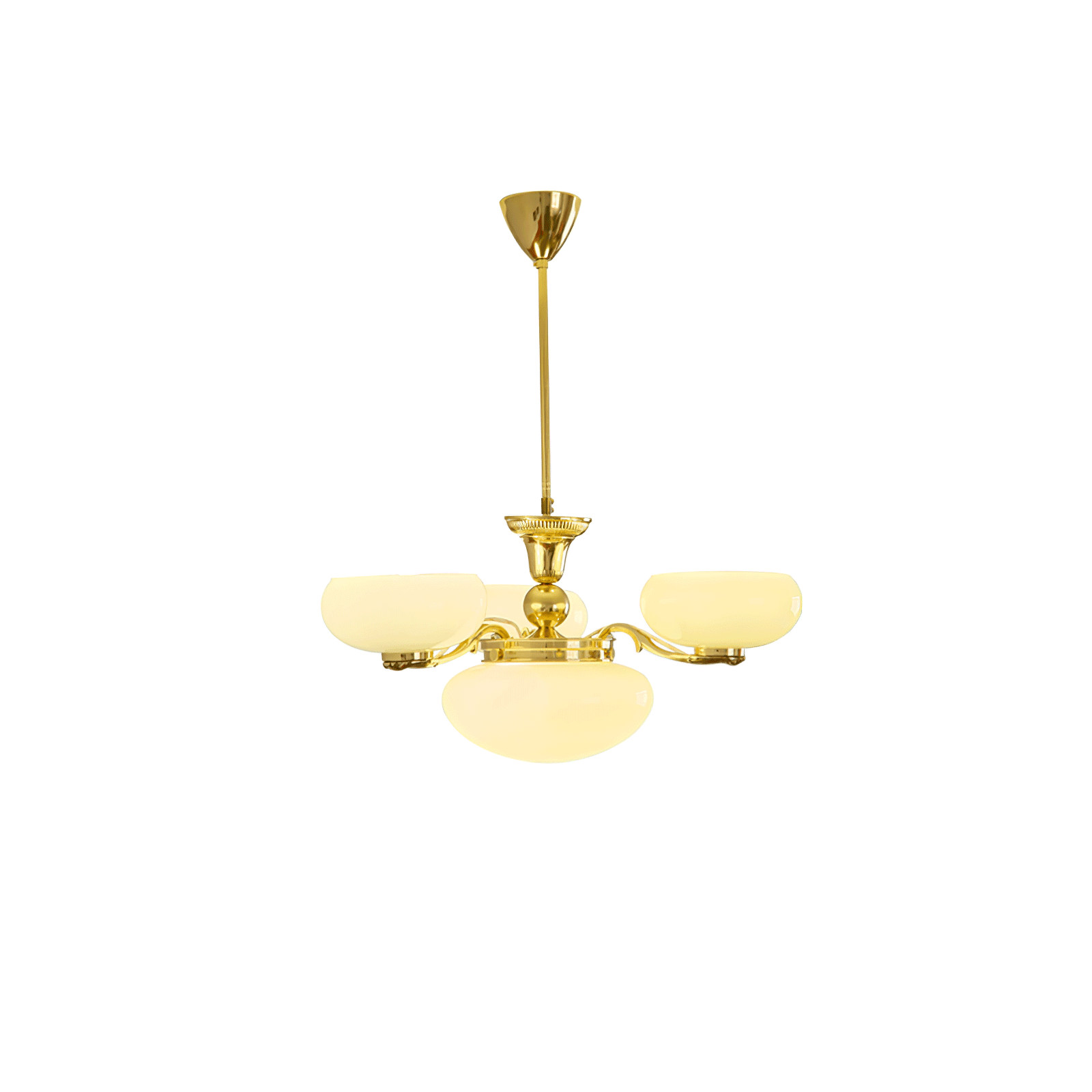 Brass Radiance Orb Chandelier - Cueteks