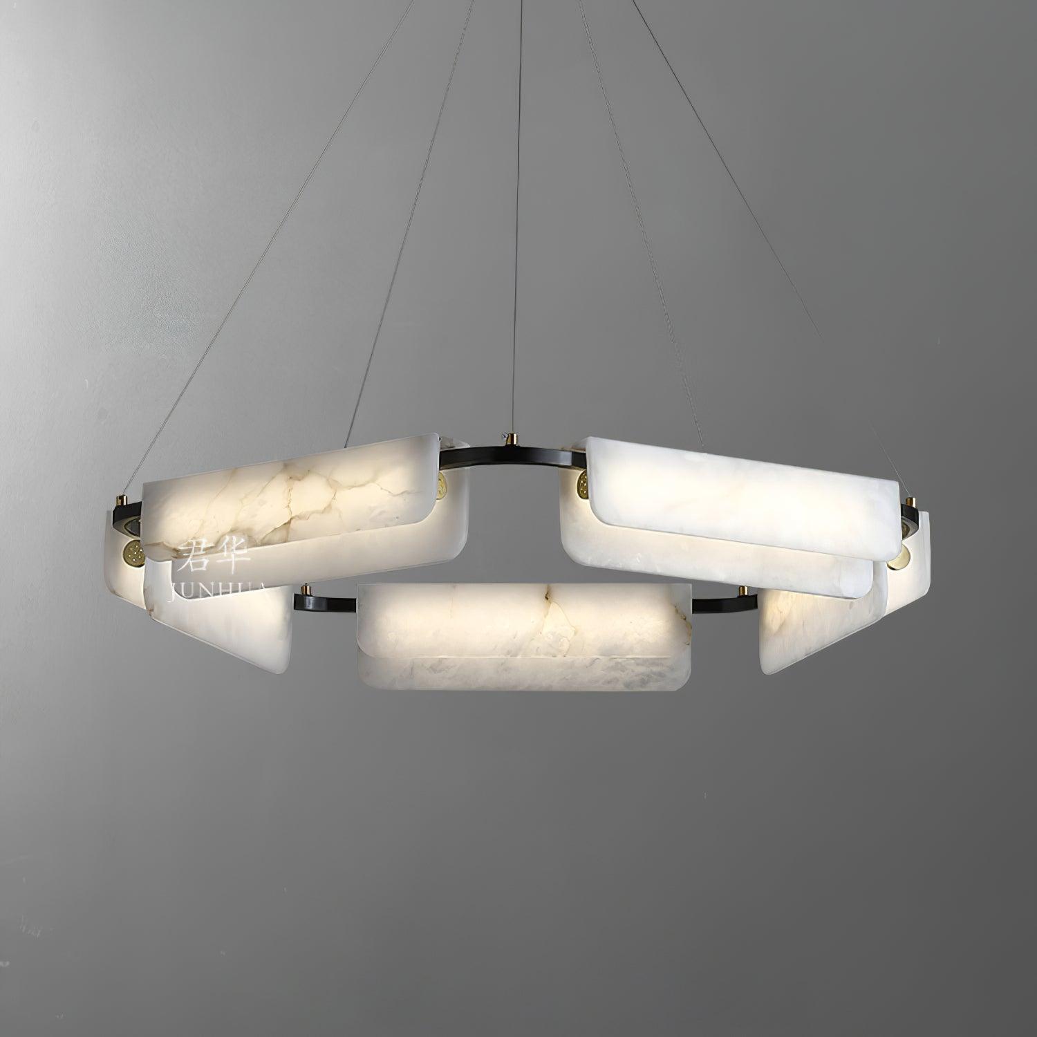 Delia Alabaster Chandelier - Cueteks