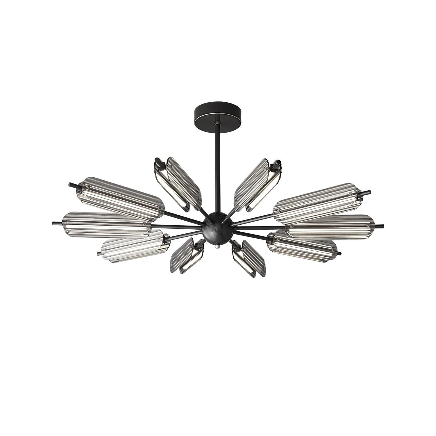 Sputnik Brass Chandelier - Cueteks