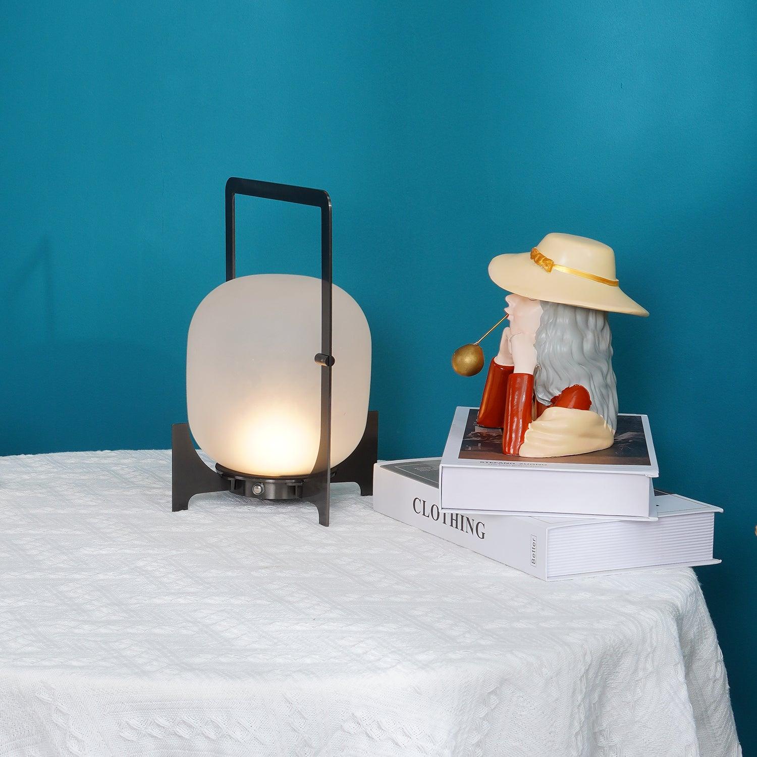 Silver Twilight Lantern Table Light - Cueteks