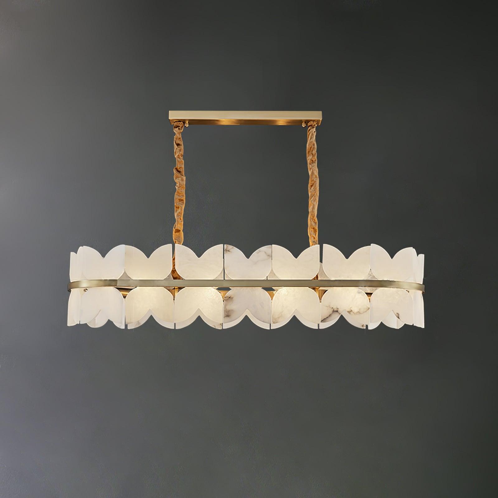 Alabaster Cloudscape Chandelier - Cueteks