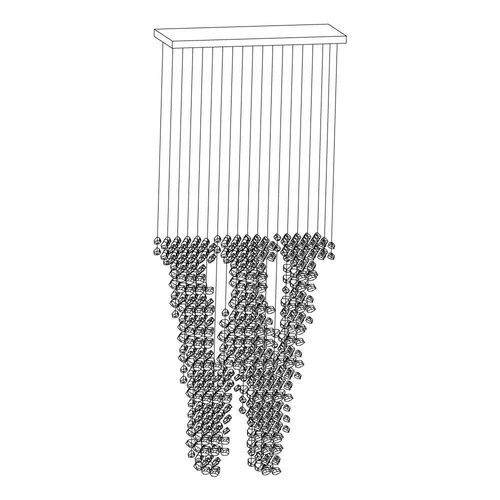 Charcoal Chandeliers W - Cueteks