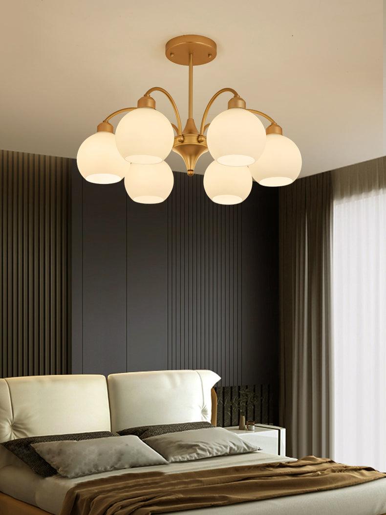 Sculptural Glass Chandelier - Cueteks