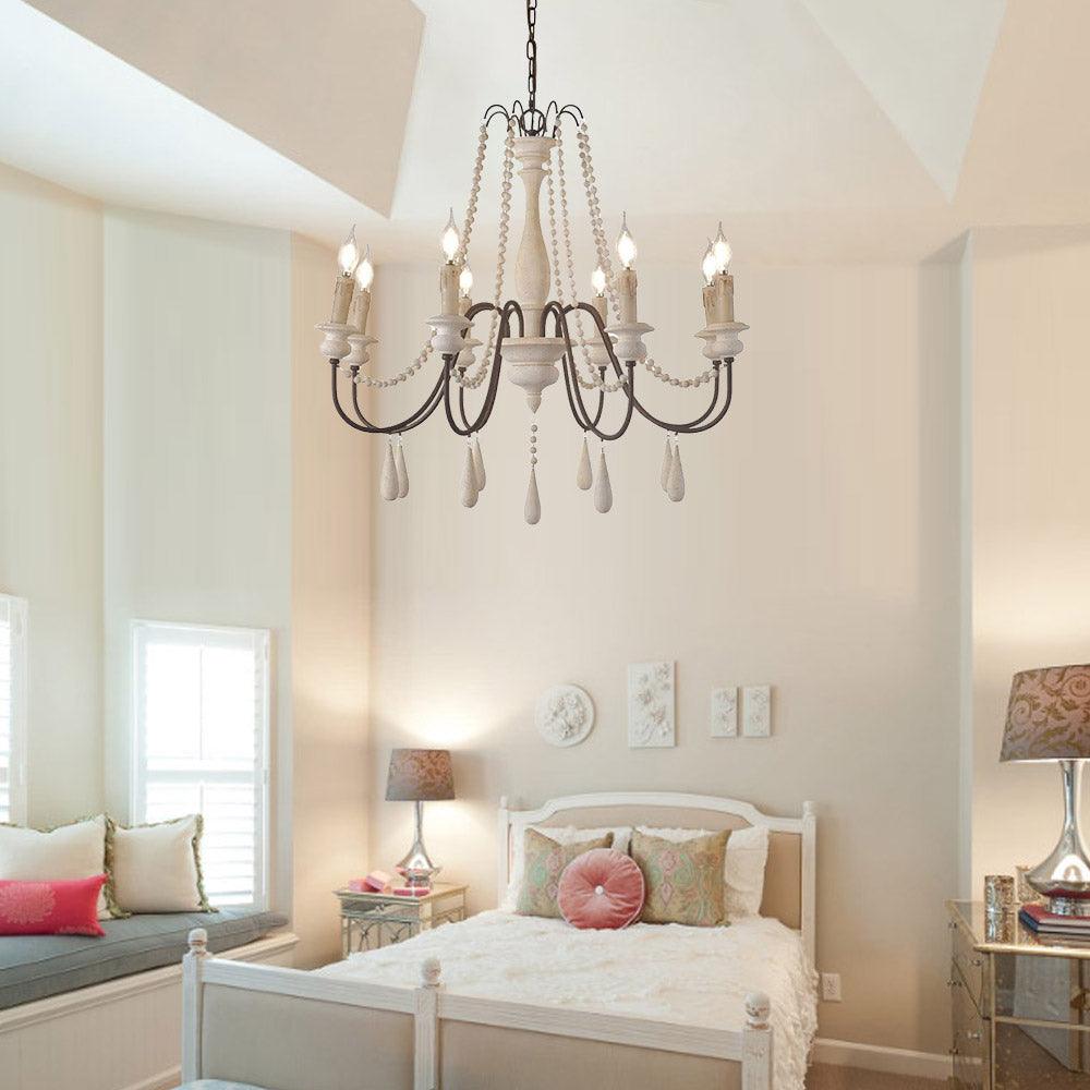 Candle Style Beaded Chandelier - Cueteks