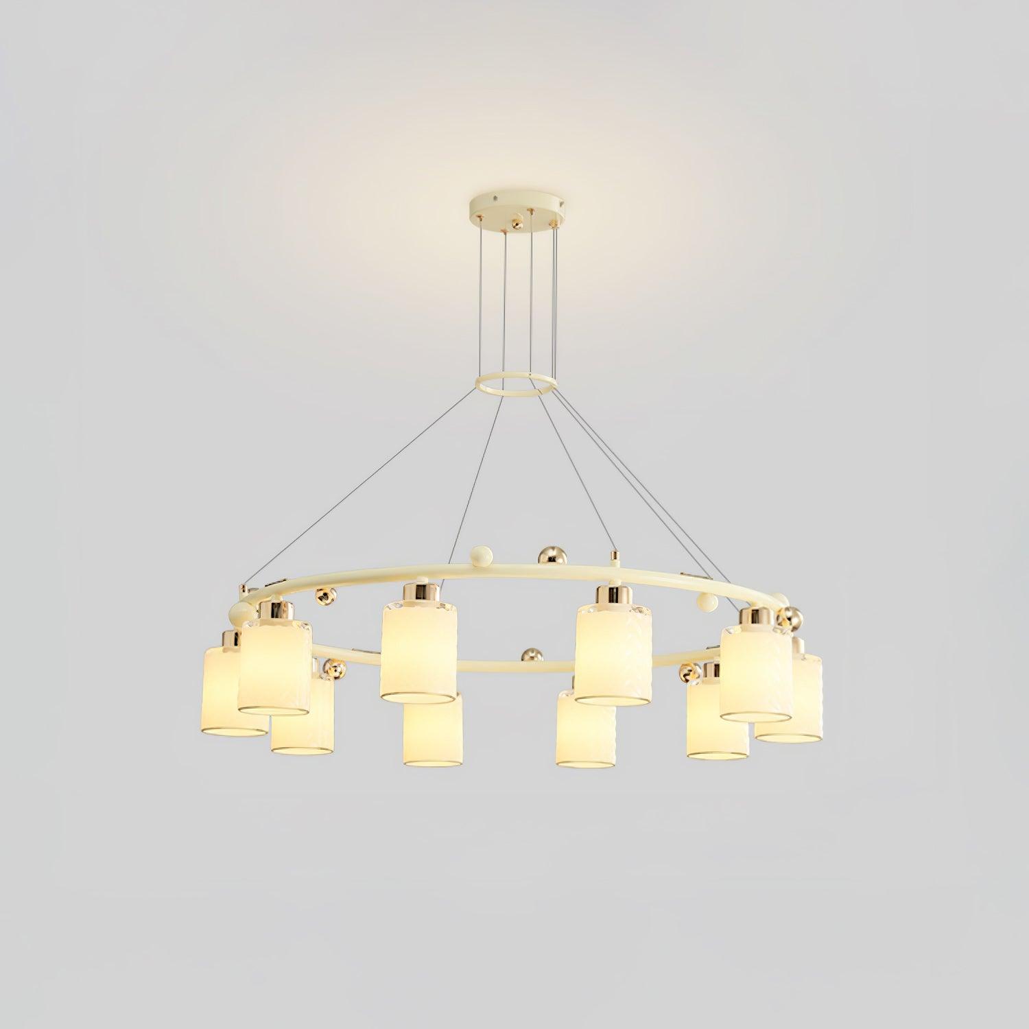 Ring Glass Cup Chandelier - Cueteks