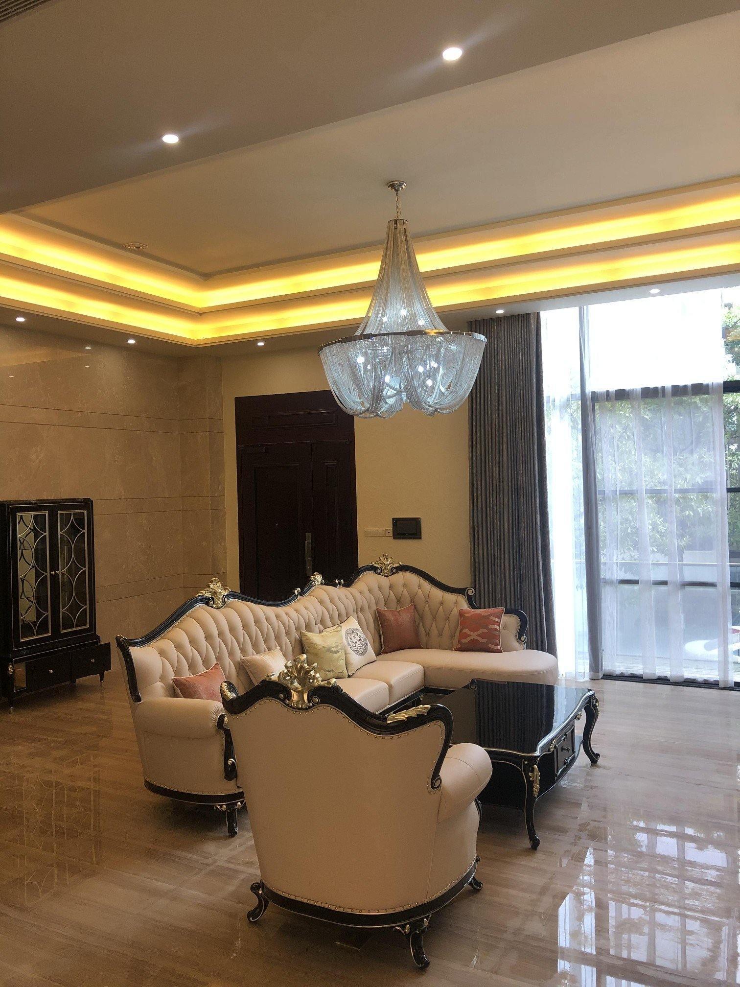 Tassel Aluminum Chain Chandelier - Cueteks