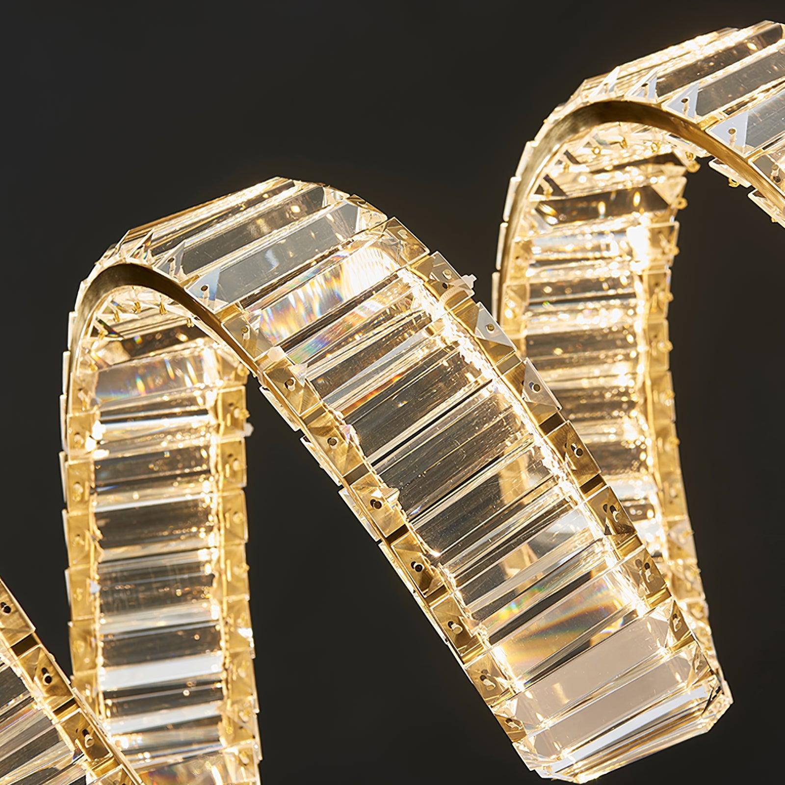 Curved LED Chandelier - Cueteks