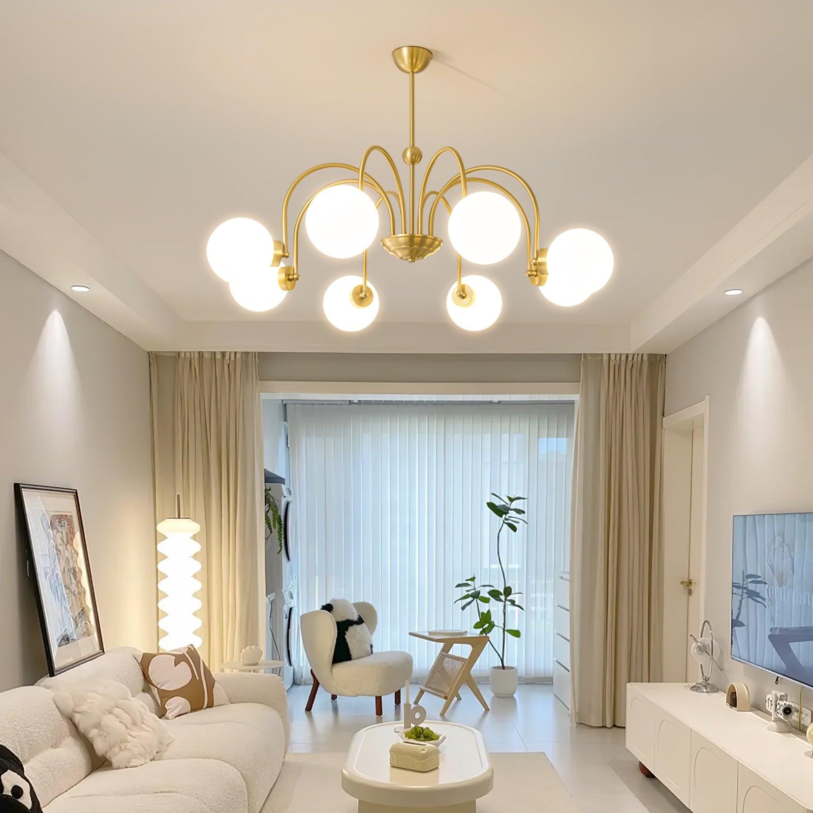 Yisu Brass Chandelier - Cueteks