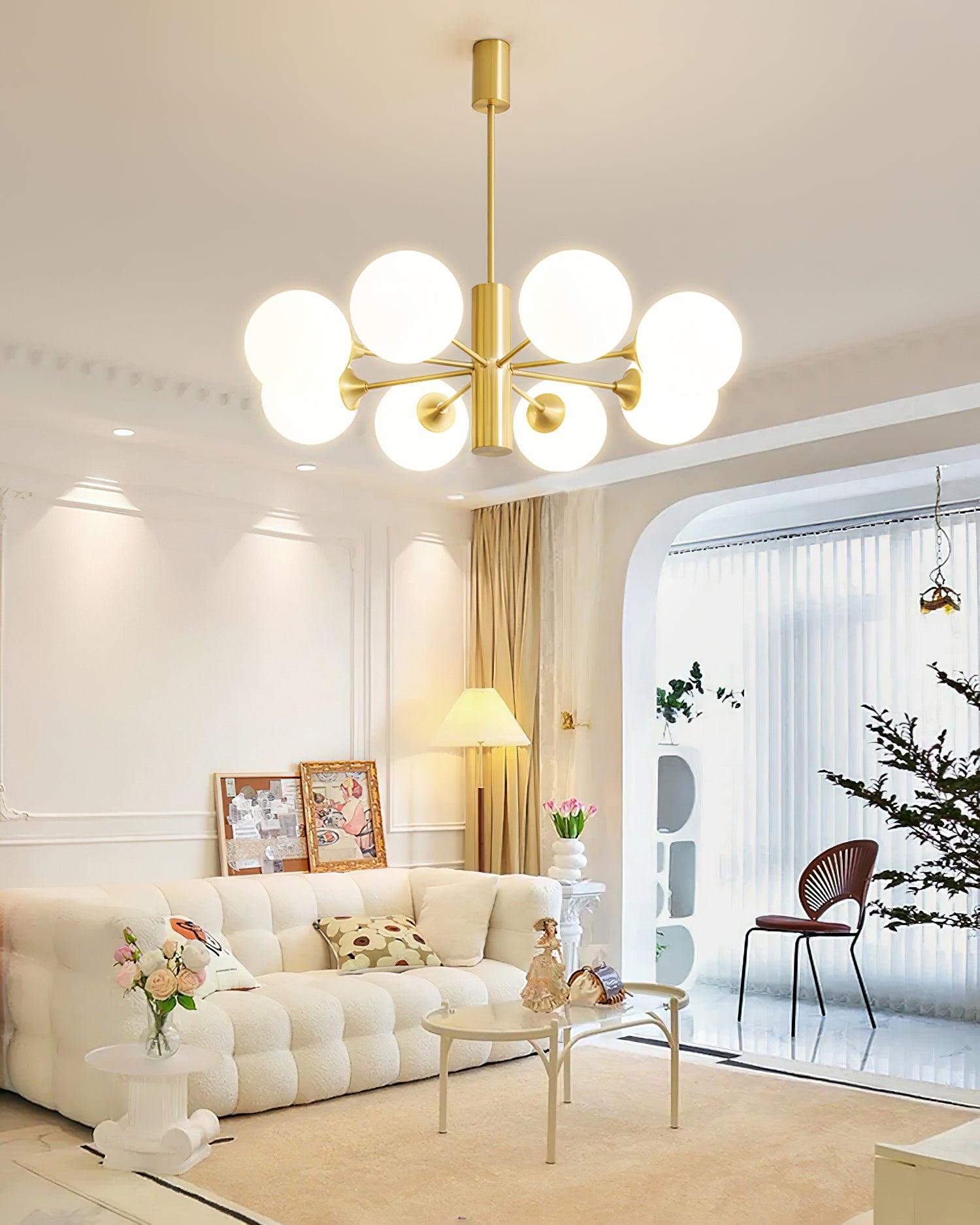 Stella Brass Chandelier - Cueteks