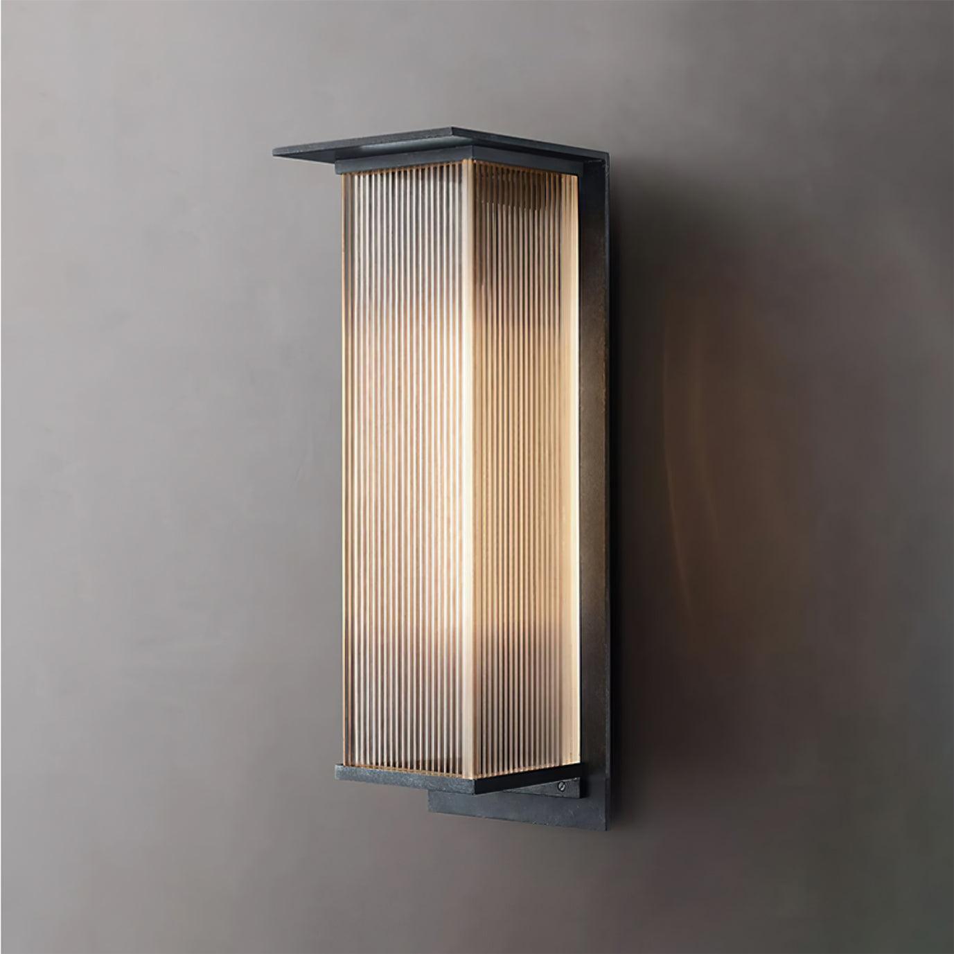 Oleron Box Outdoor Wall Lamp - Cueteks