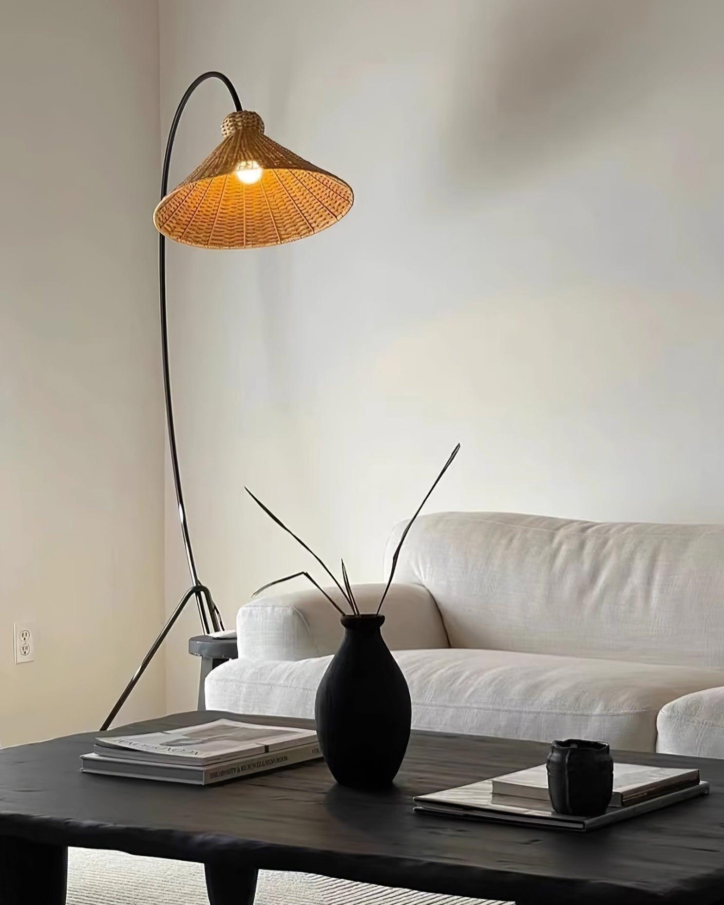 Tana Woven Floor Lamp - Cueteks