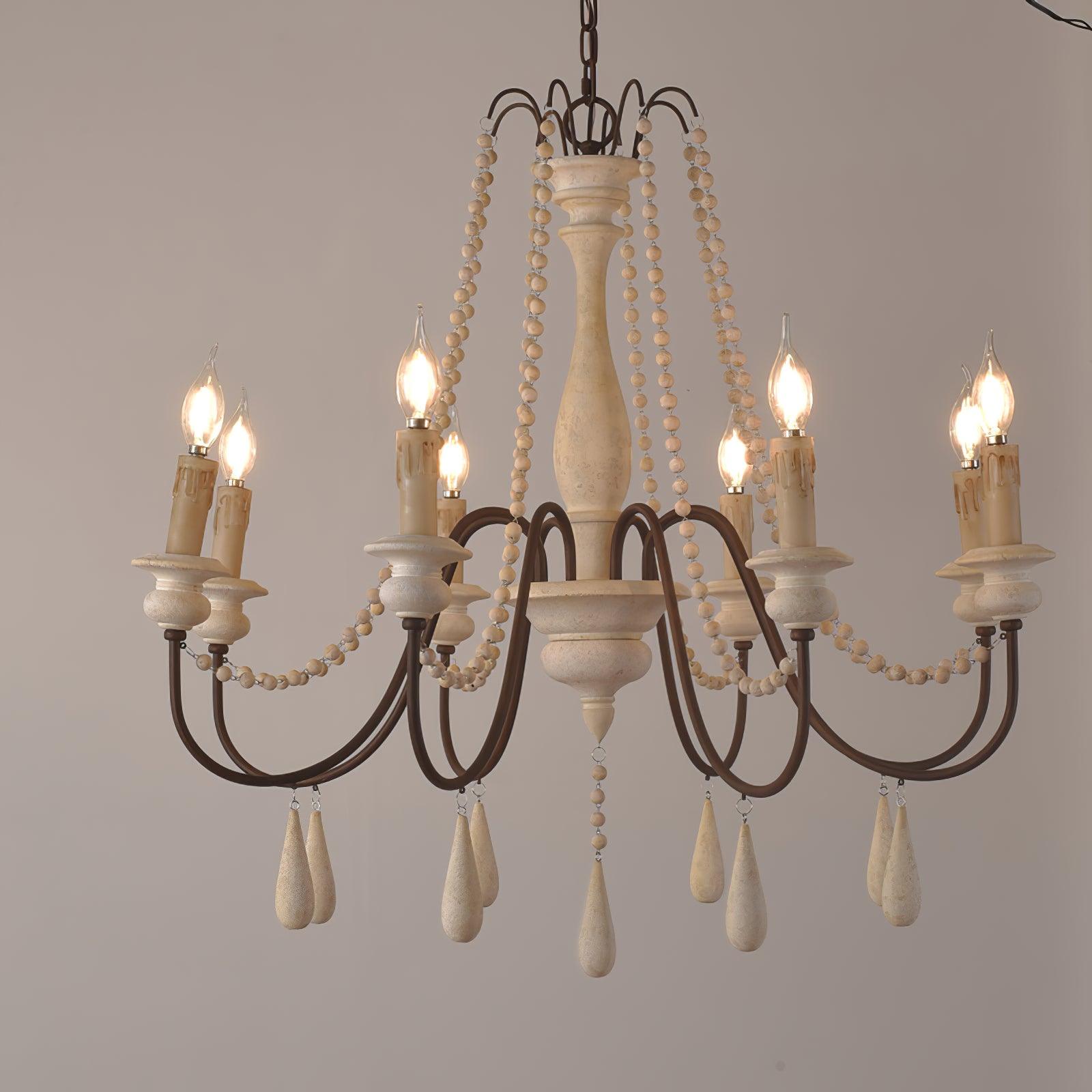 Candle Style Beaded Chandelier - Cueteks