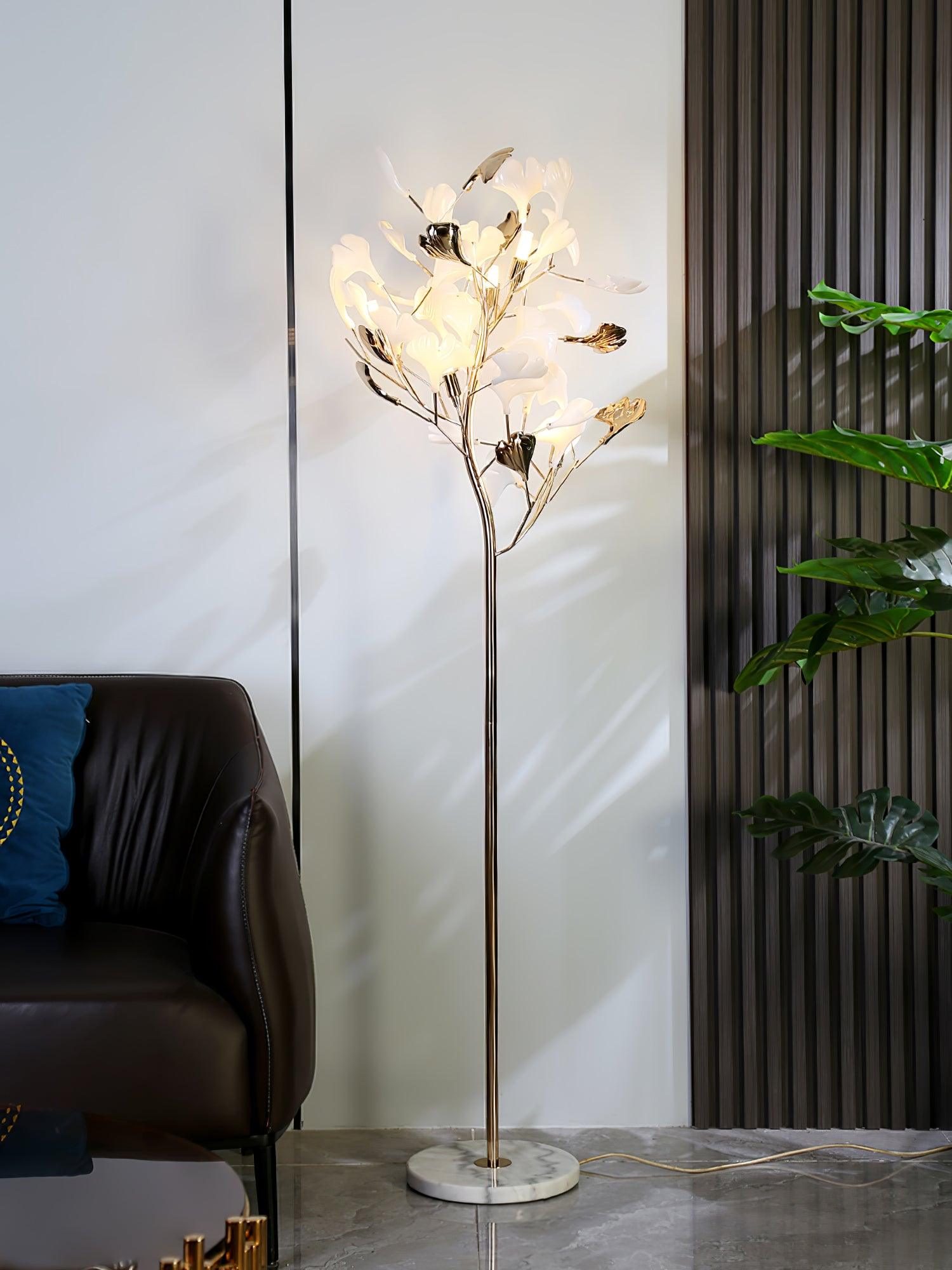 Gingko Leaf Floor Lamp - Cueteks