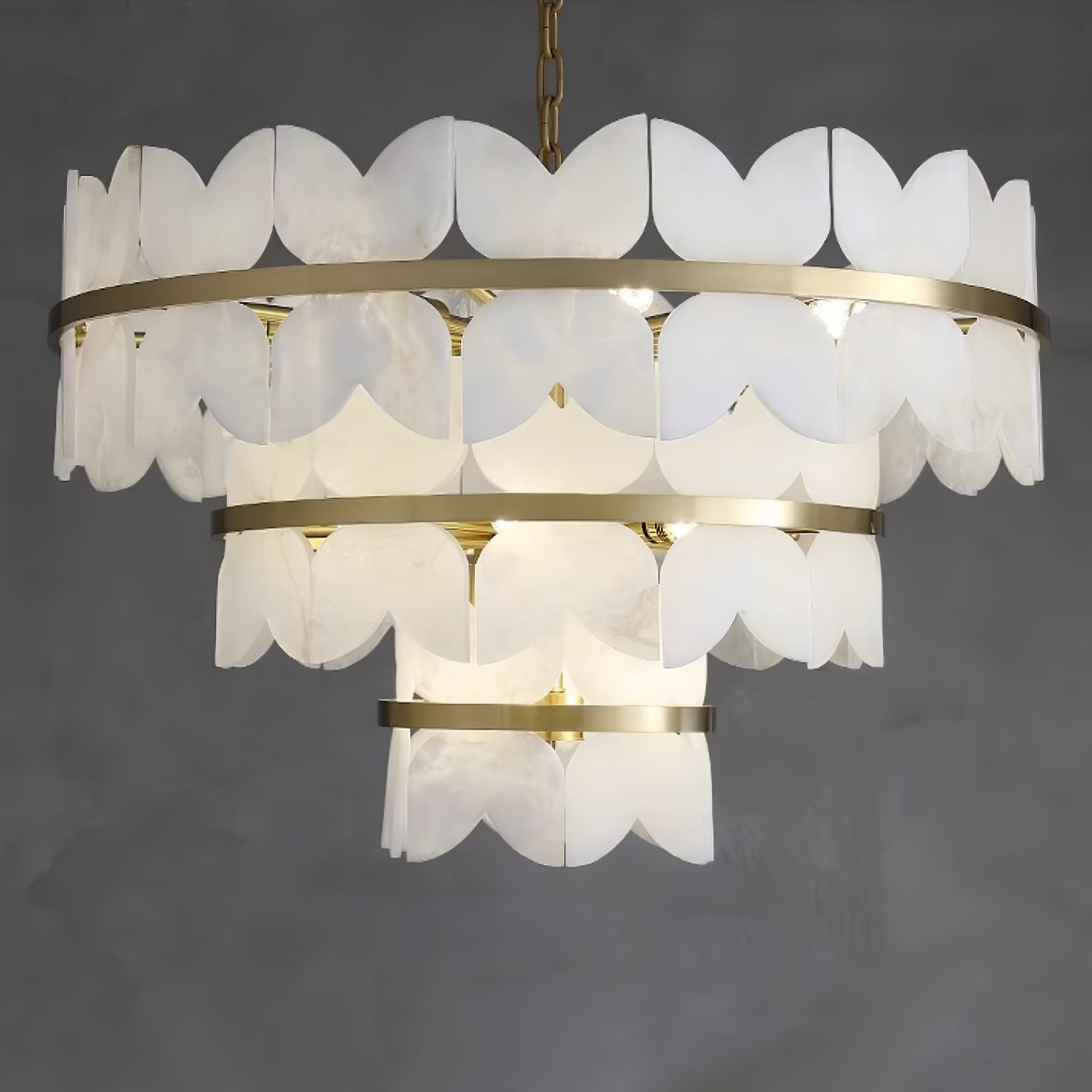 Alabaster Cloudscape Chandelier - Cueteks