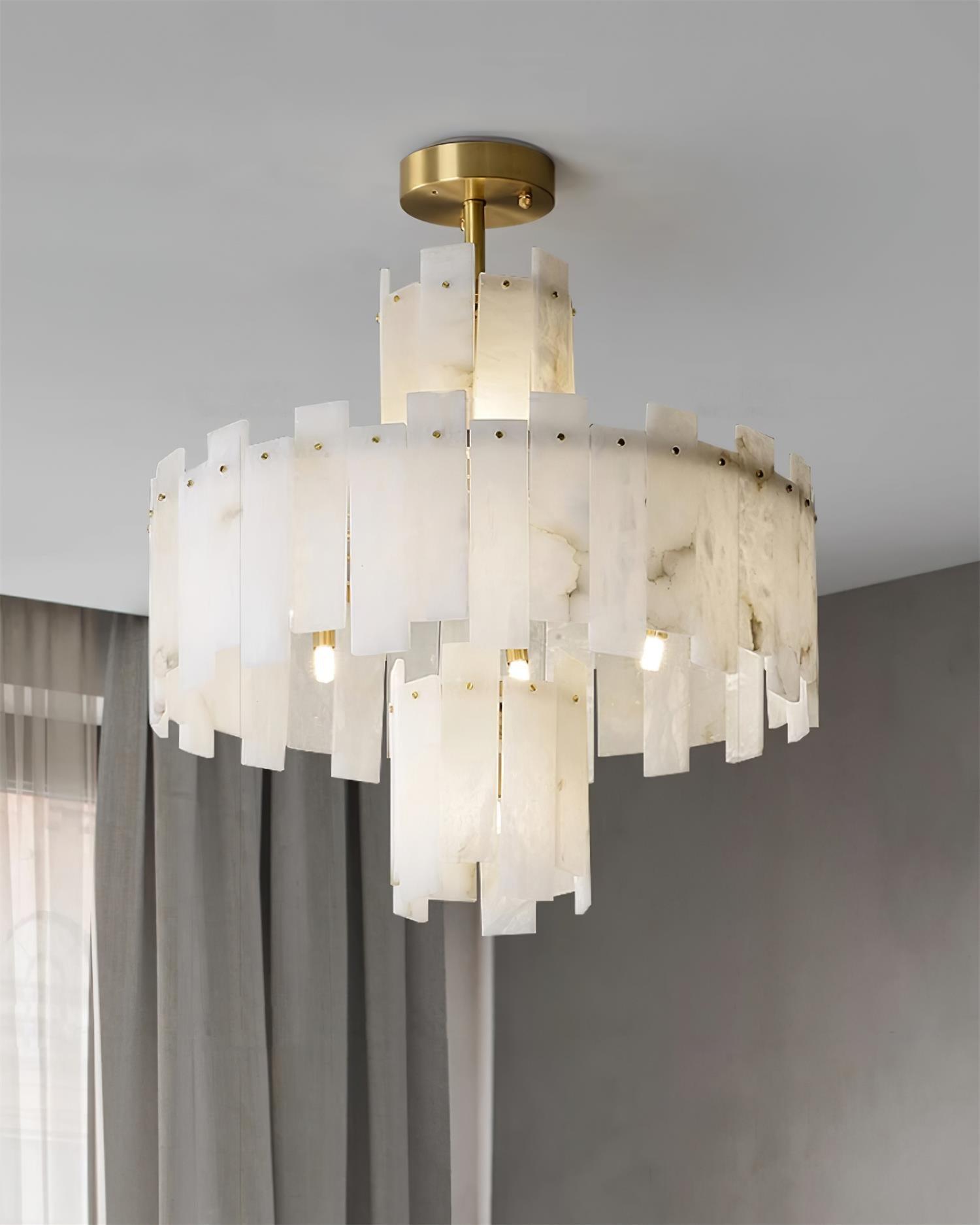 Regina Alabaster Chandelier - Cueteks