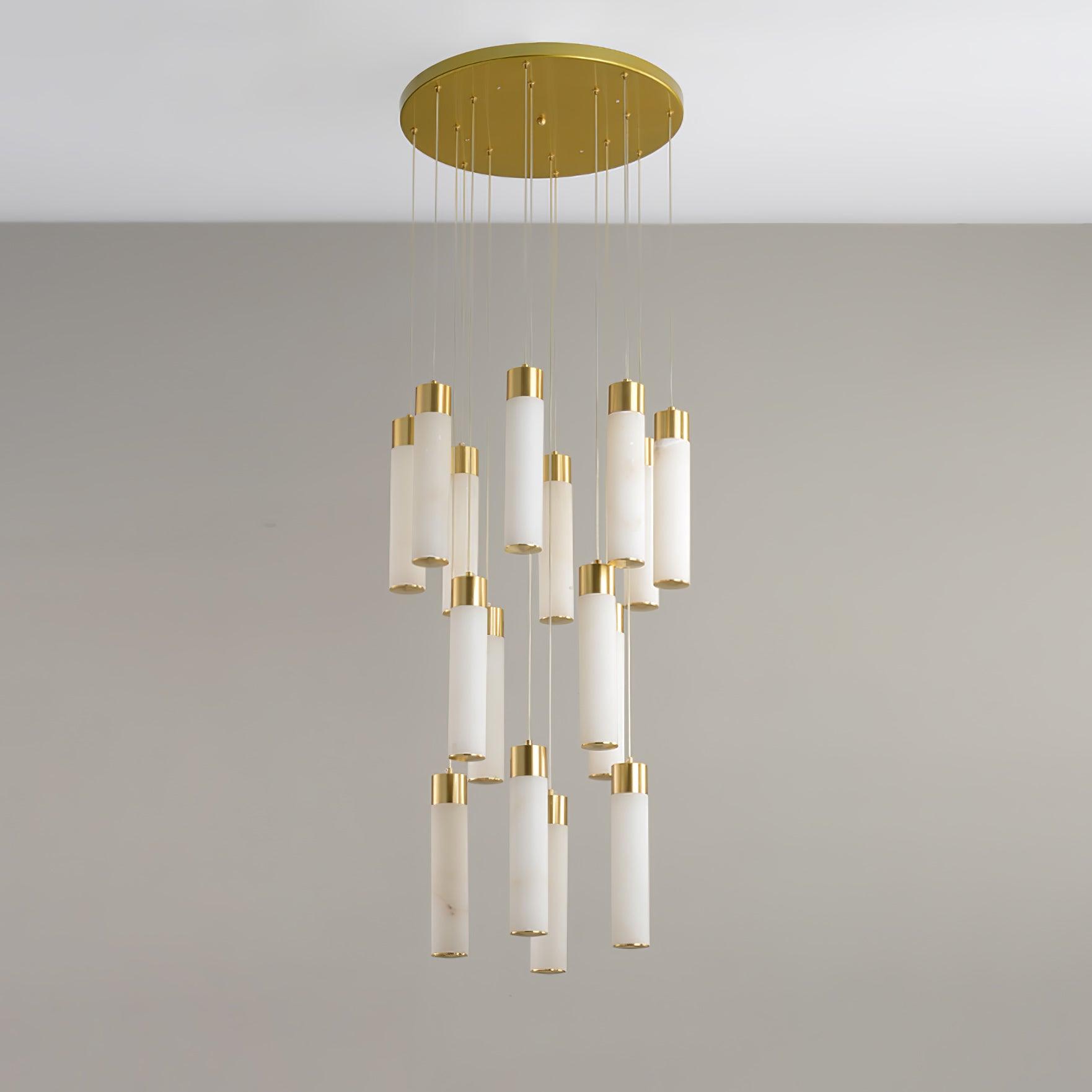 Celestial Alabaster Cascade Chandelier - Cueteks
