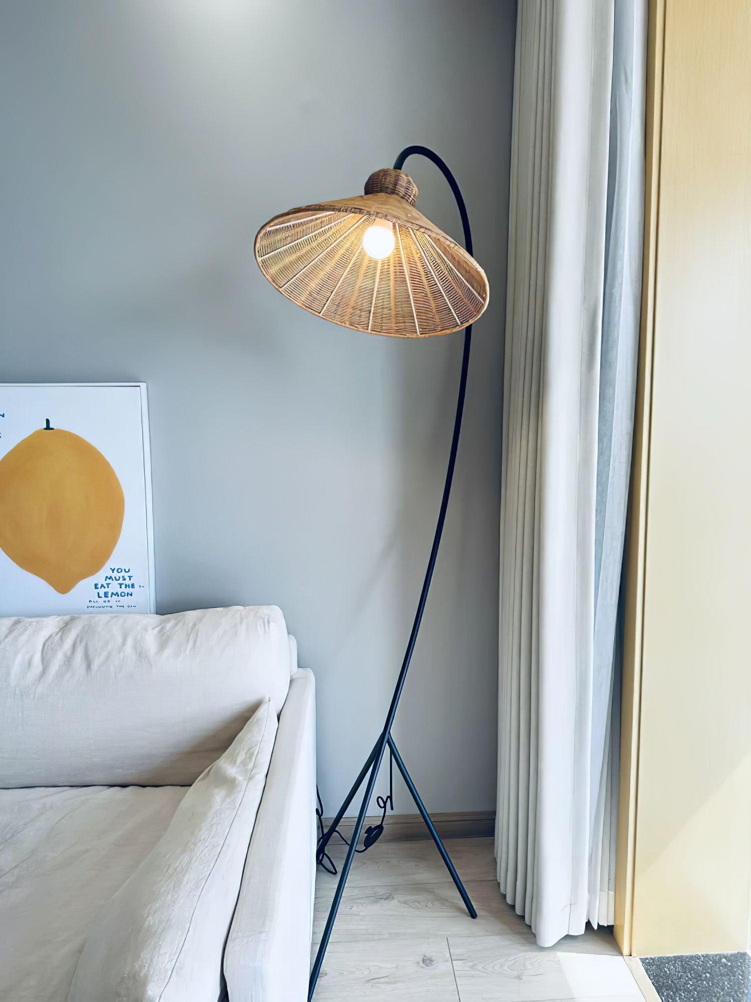 Tana Woven Floor Lamp - Cueteks