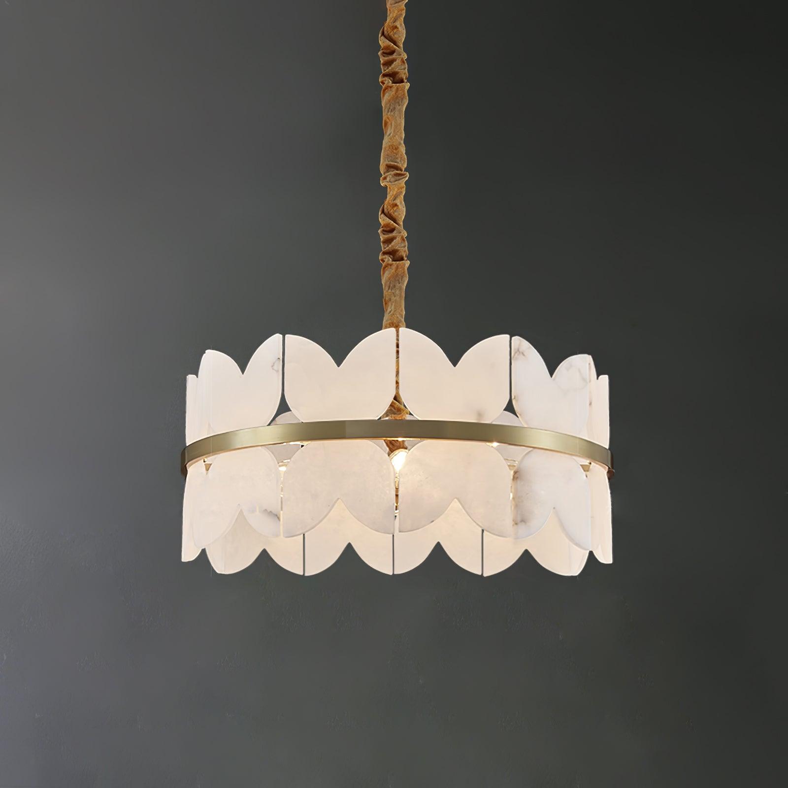 Alabaster Cloudscape Chandelier - Cueteks