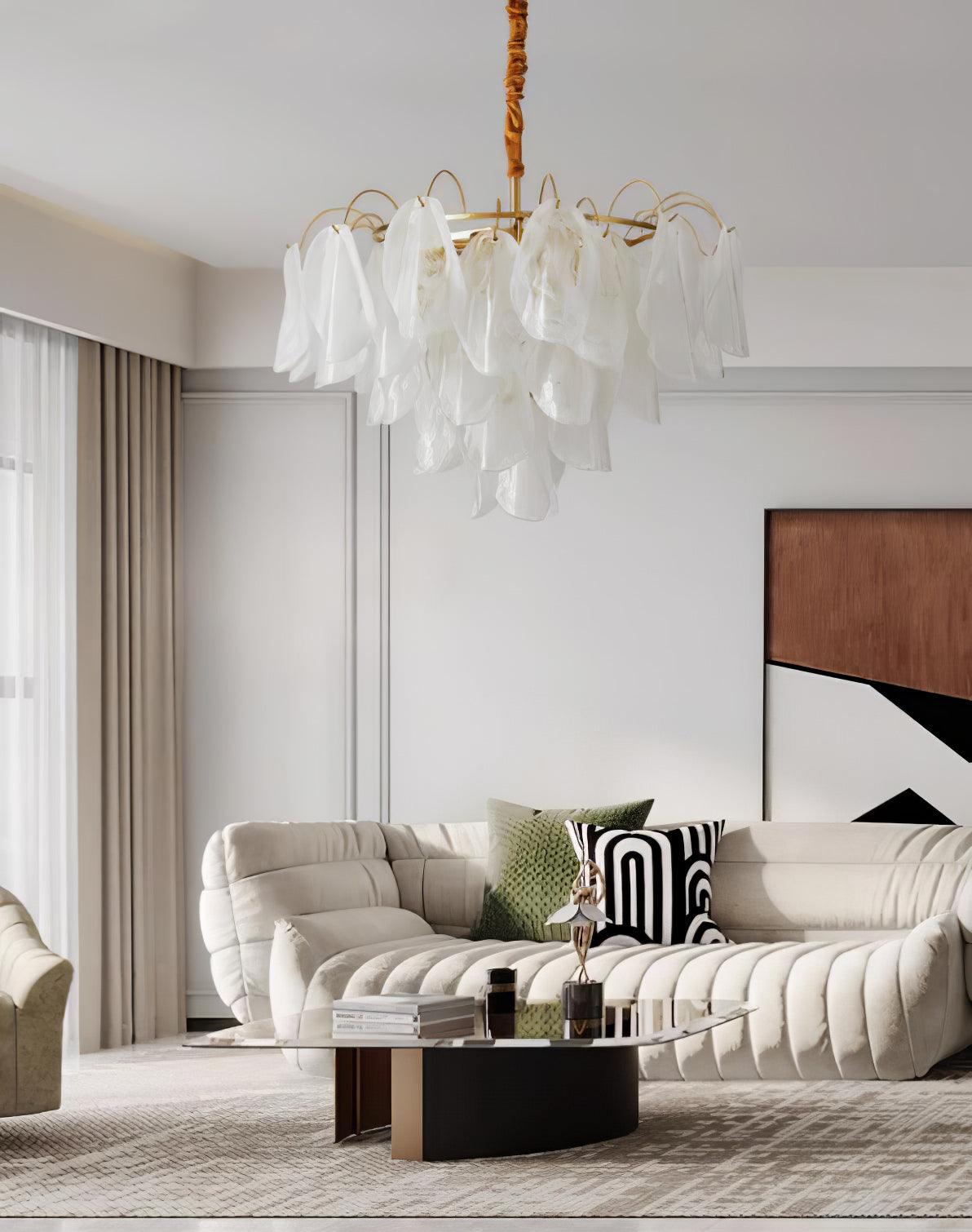 Multi Tier Cloud Glass Pendant Light - Cueteks
