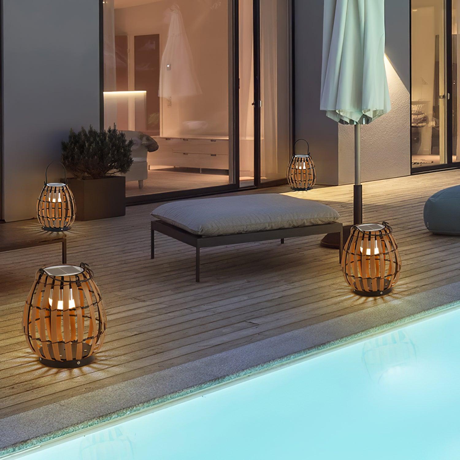 Tropic Braid Lantern Outdoor Lamp - Cueteks