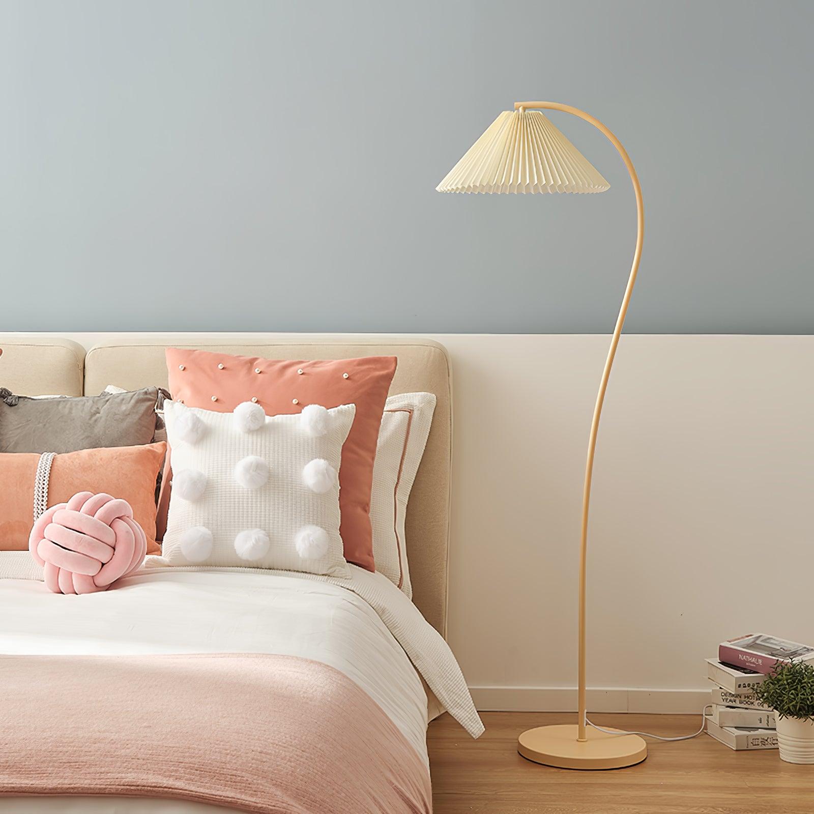 Crescini Pleated Floor Lamp - Cueteks