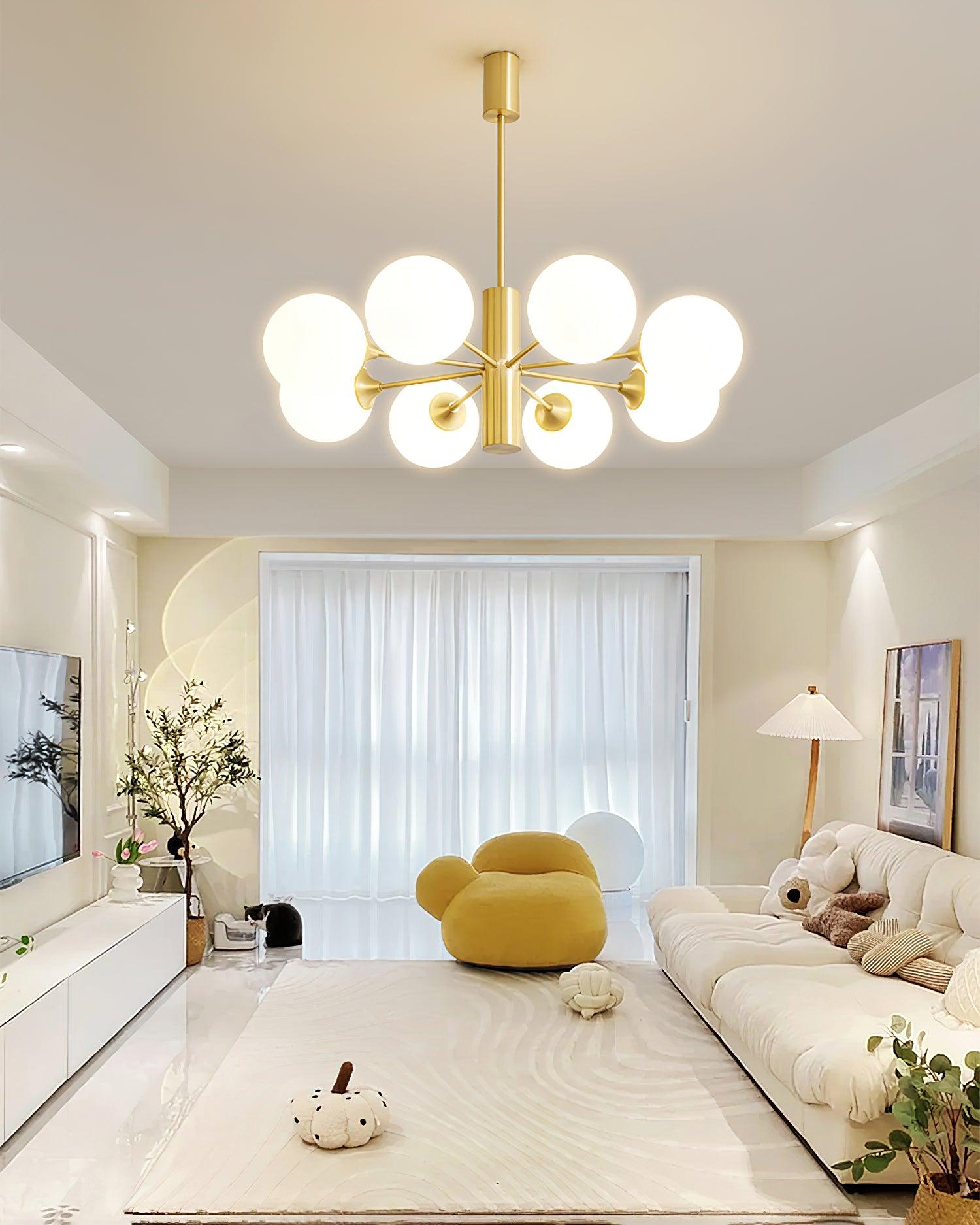Stella Brass Chandelier - Cueteks