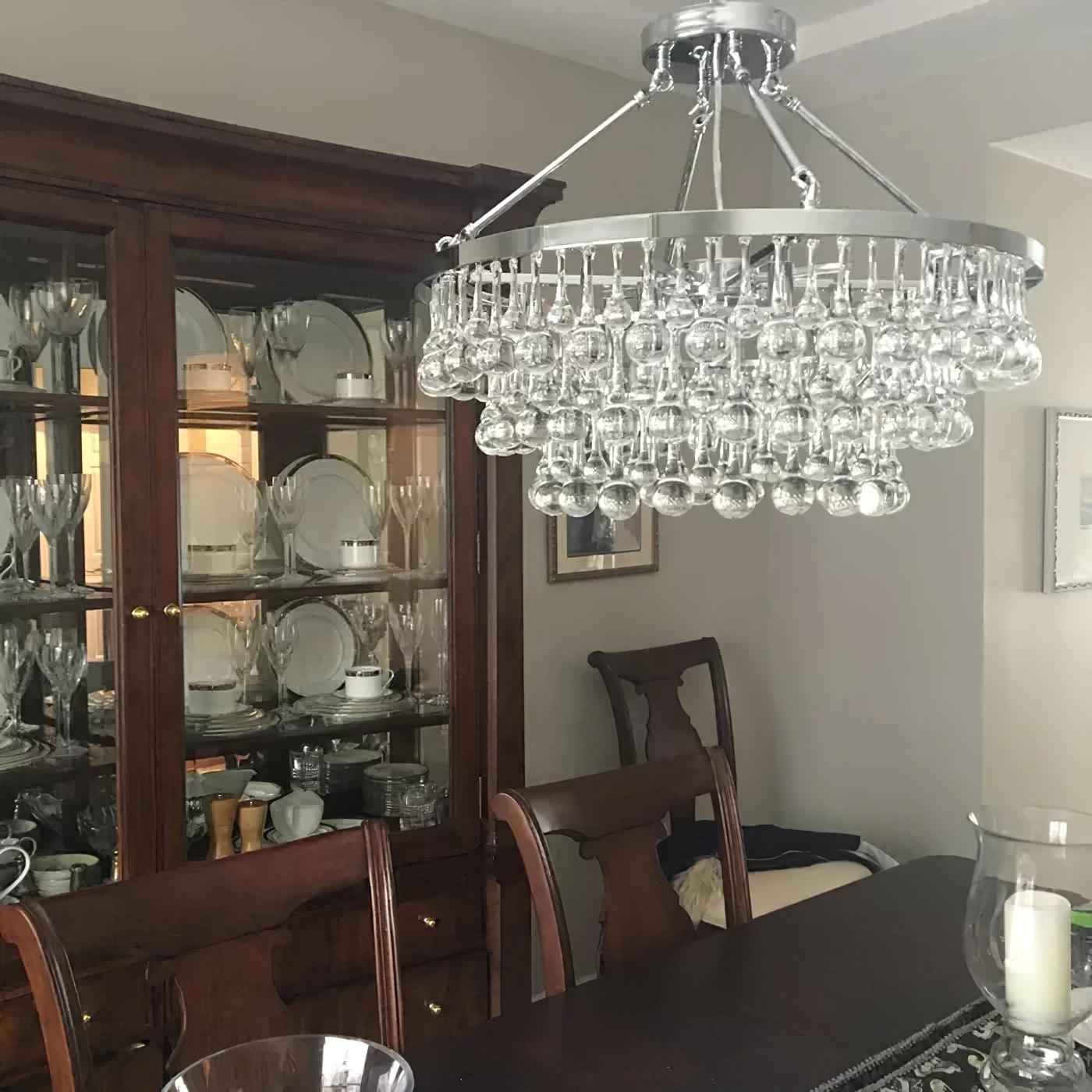 Unique Tiered Crystal Chandelier - Cueteks