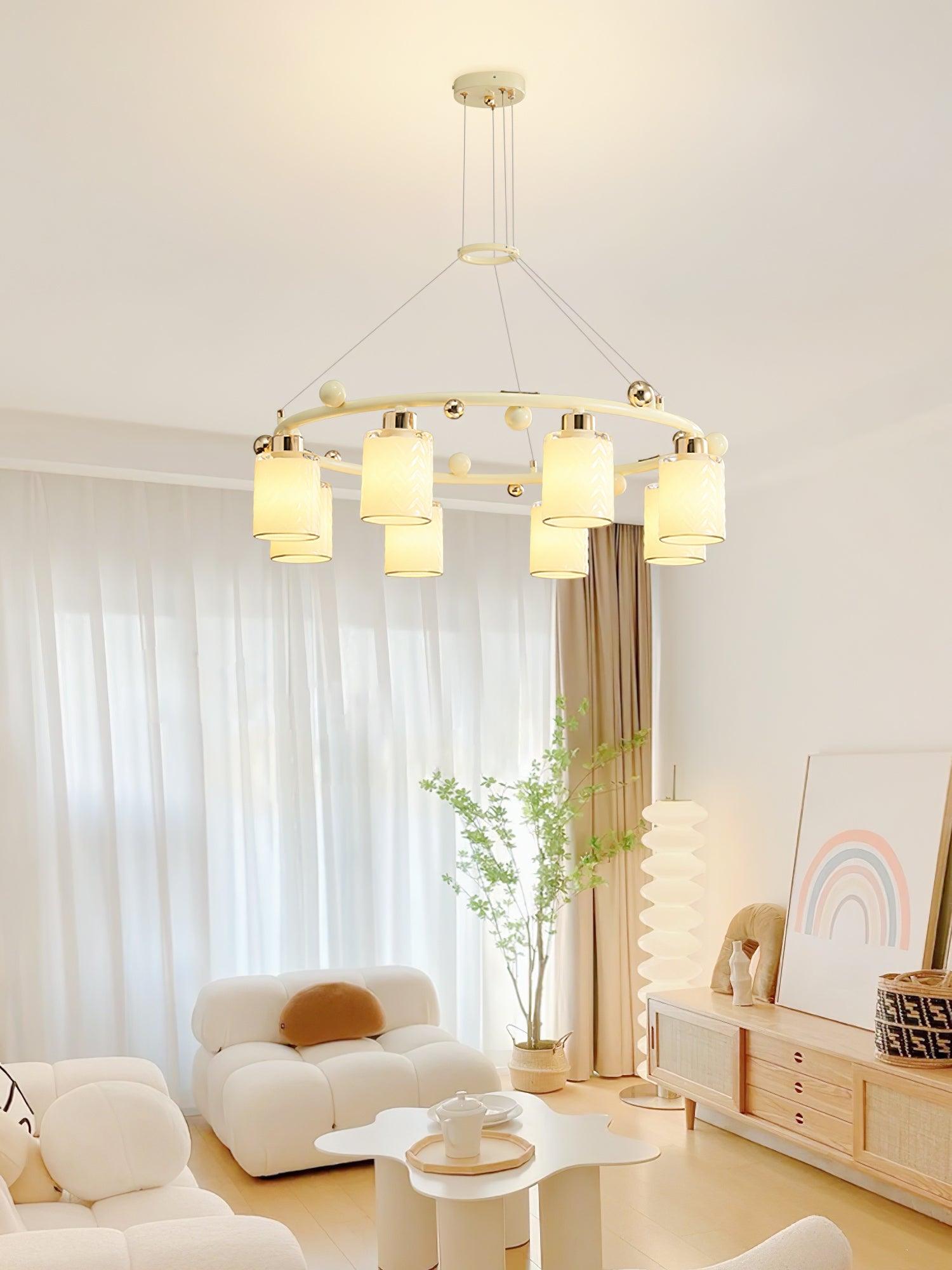 Ring Glass Cup Chandelier - Cueteks