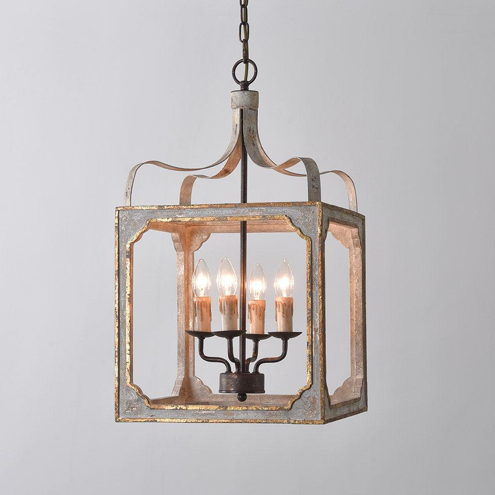 Boho Rustic Cube Chandelier - Cueteks