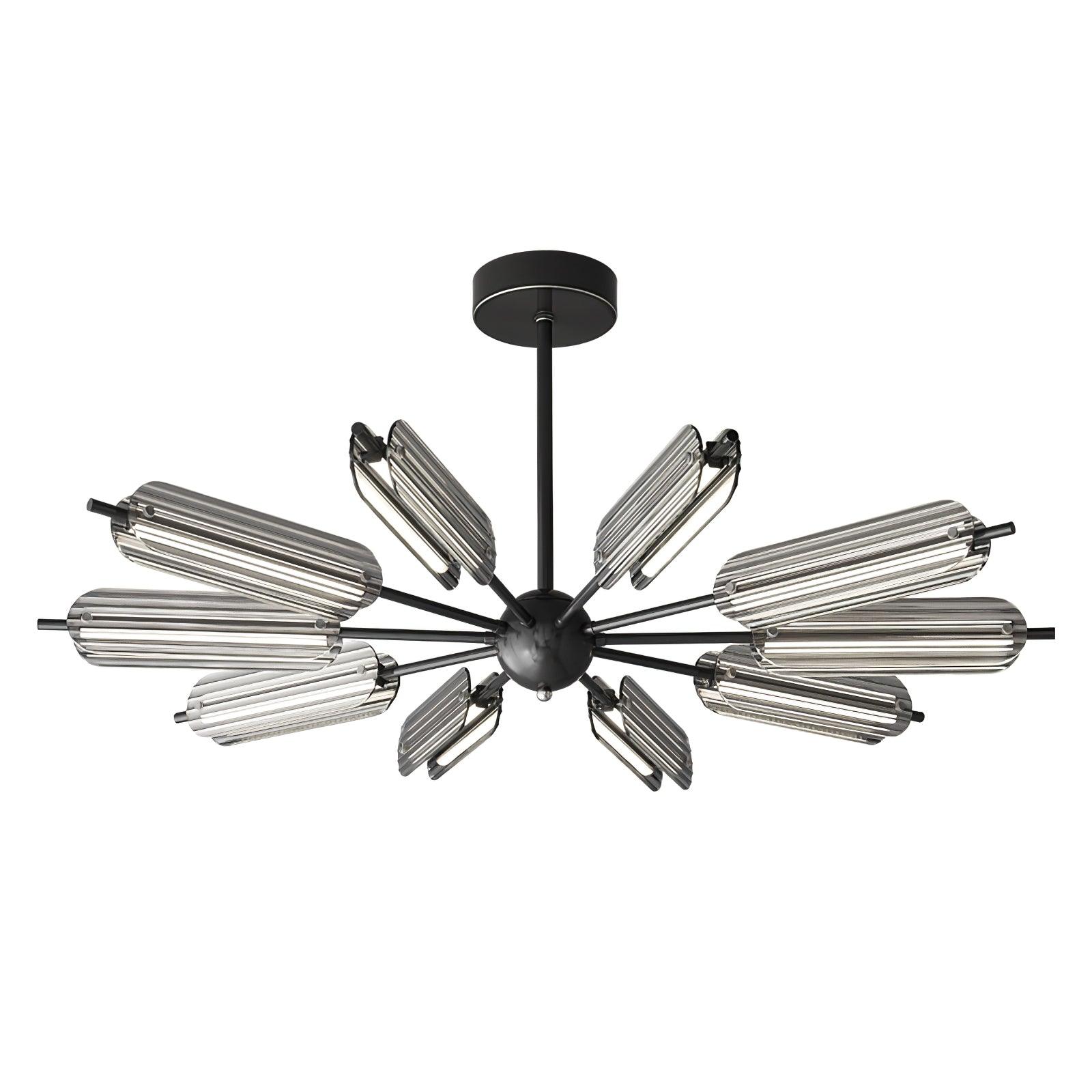 Sputnik Brass Chandelier - Cueteks
