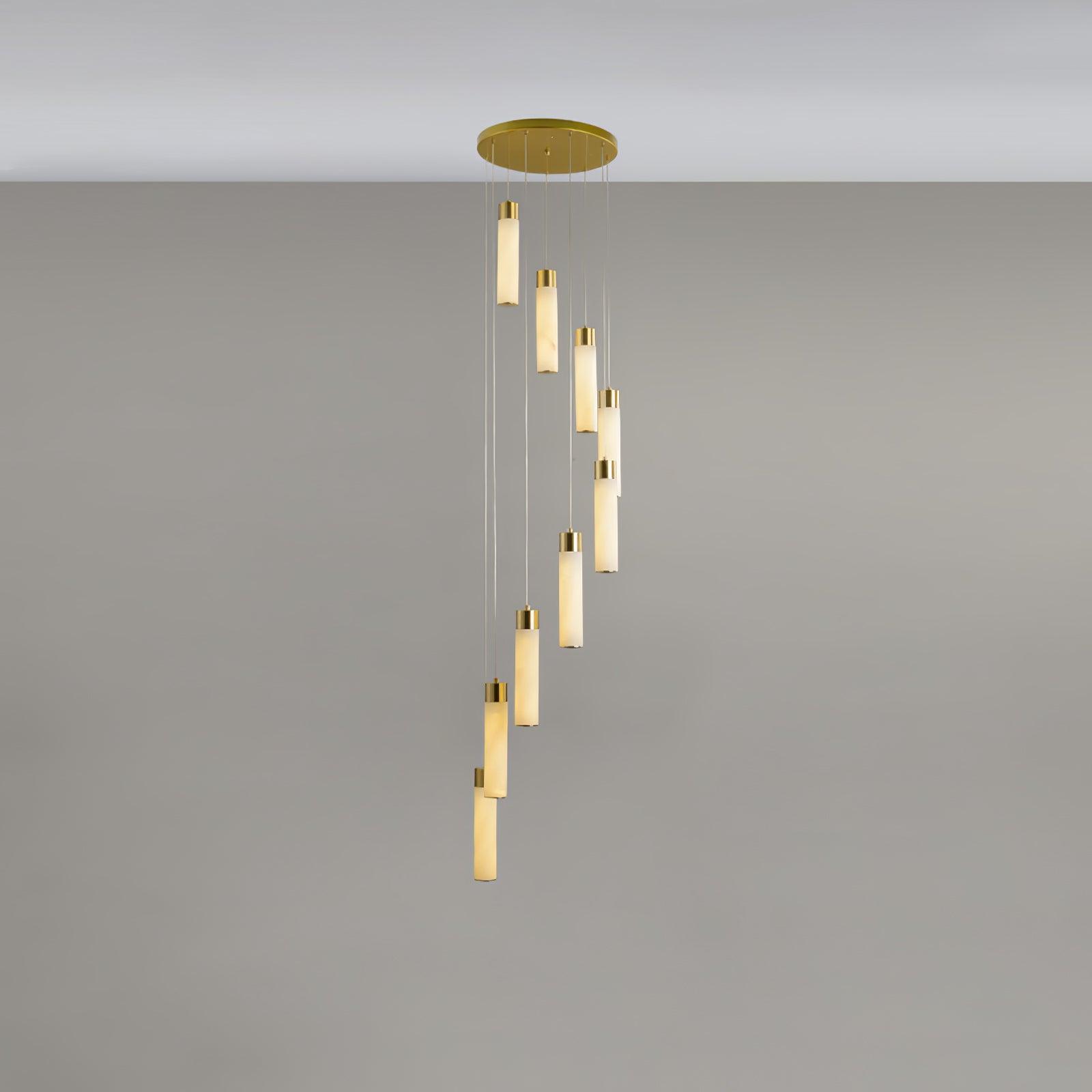 Celestial Alabaster Cascade Chandelier - Cueteks
