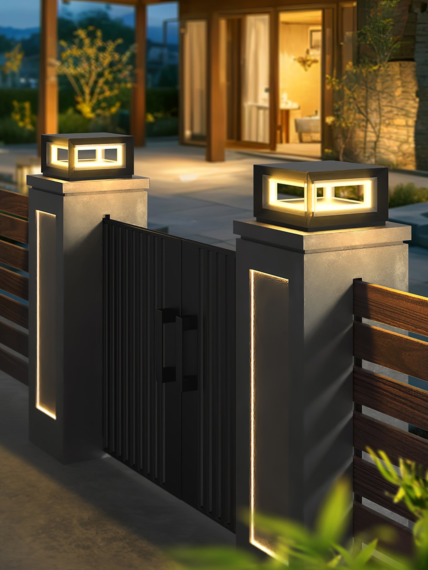 Light Cube Outdoor Post Light - Cueteks
