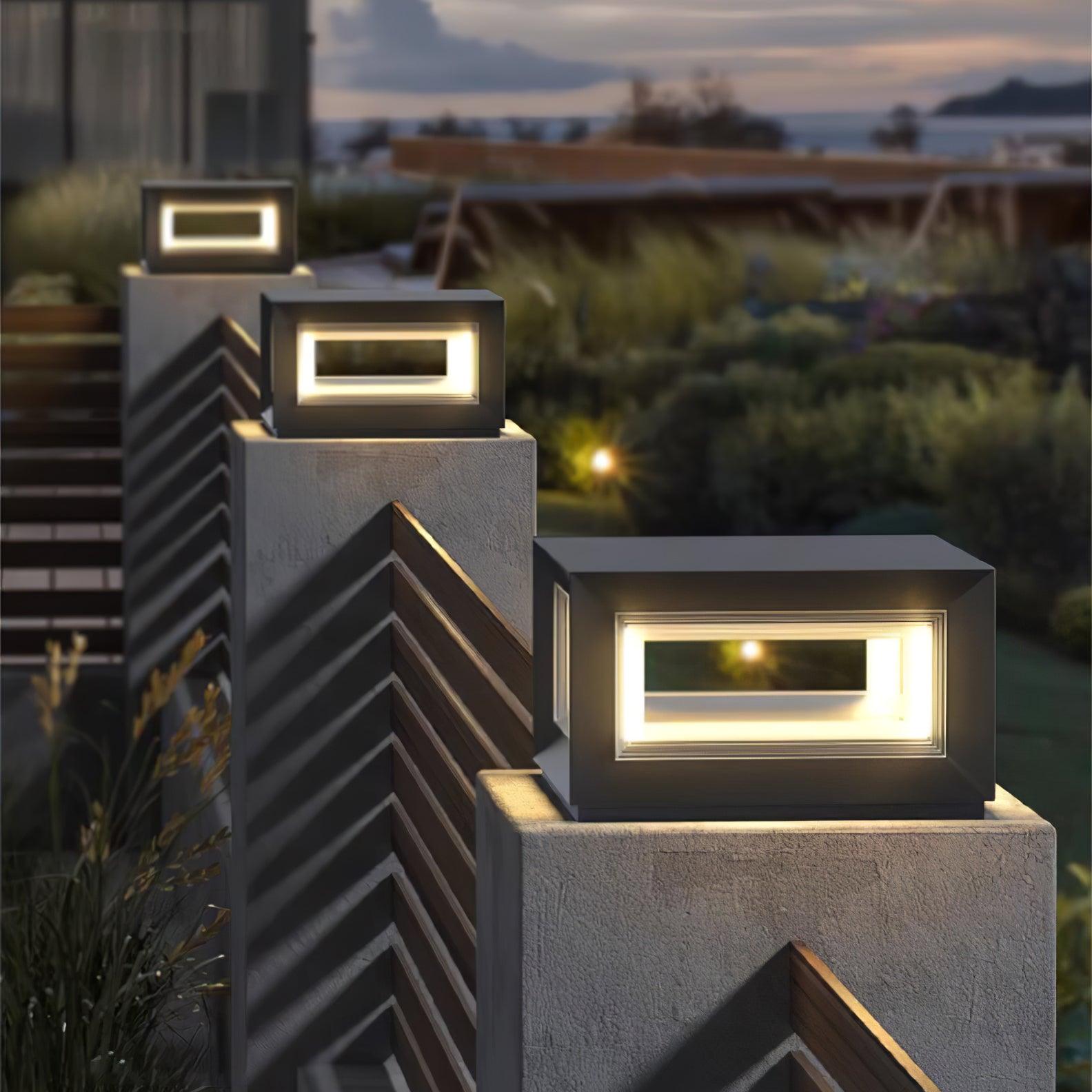 Light Cube Outdoor Post Light - Cueteks