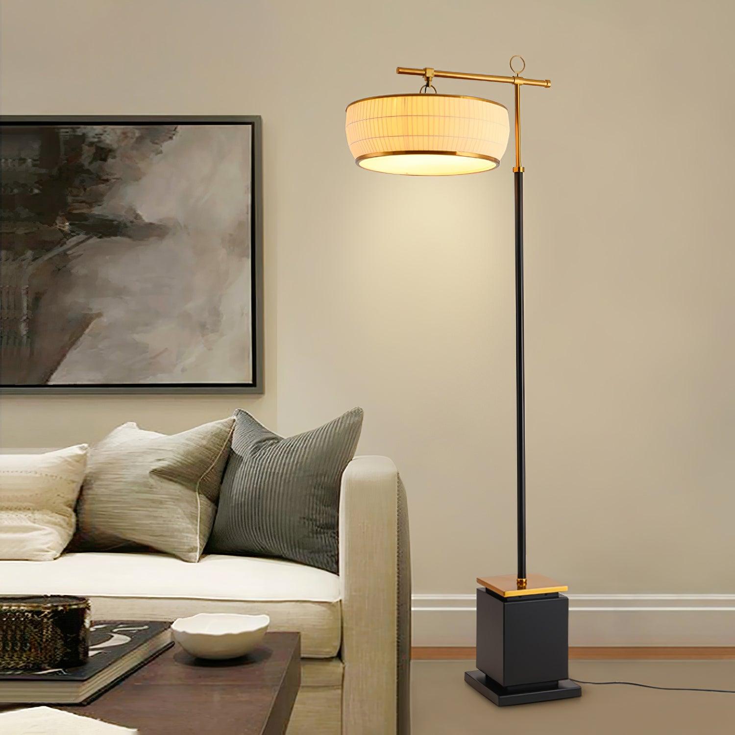 Hejun Fabric Floor Lamp - Cueteks