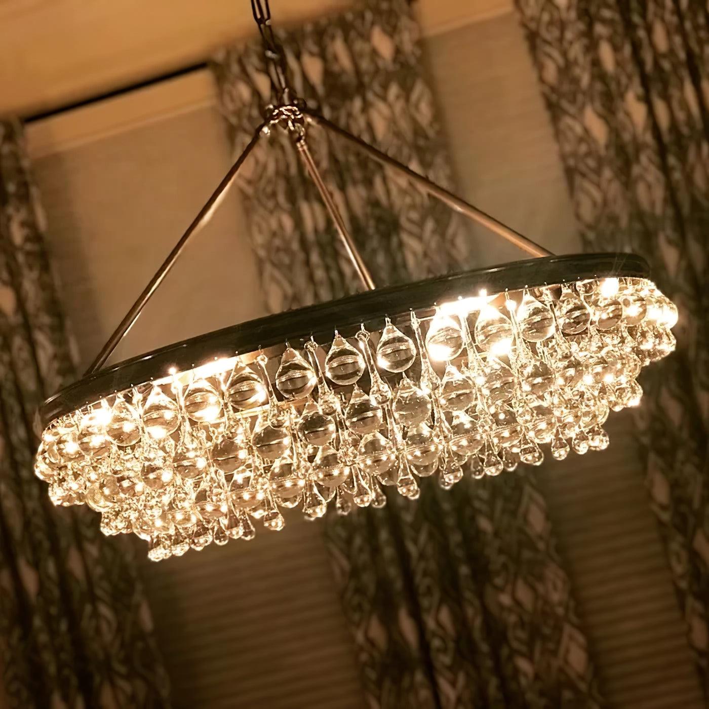 Unique Tiered Crystal Chandelier - Cueteks