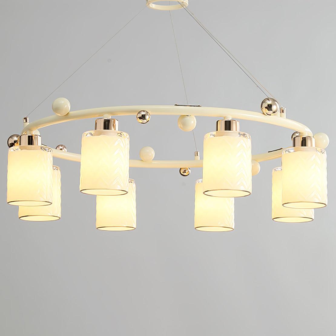 Ring Glass Cup Chandelier - Cueteks